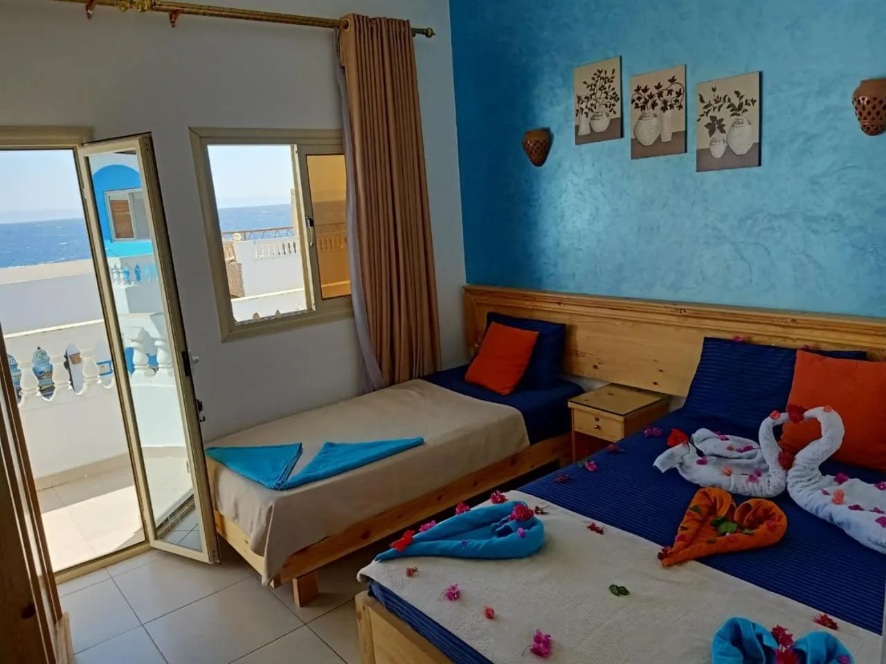 Bed in Dahab Beach Lodge