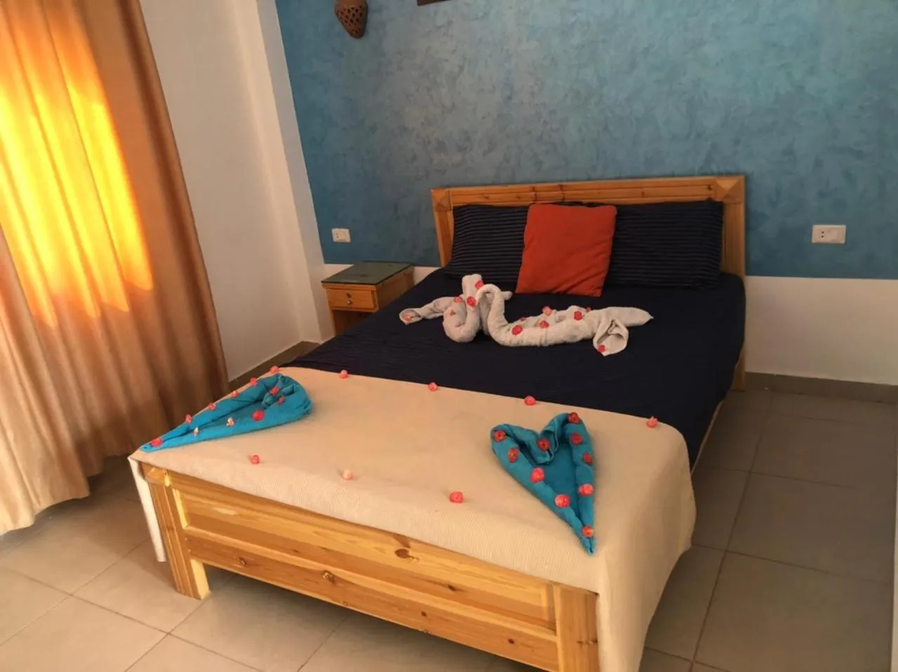 Bed in Dahab Beach Lodge