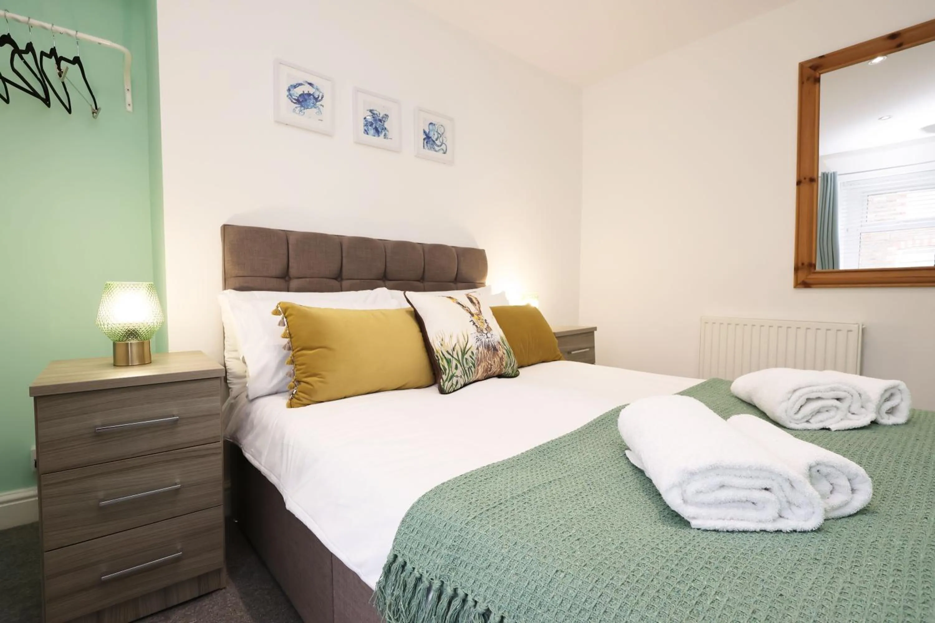 Bed in Contractor Stay - Deck - TVs in Every Room