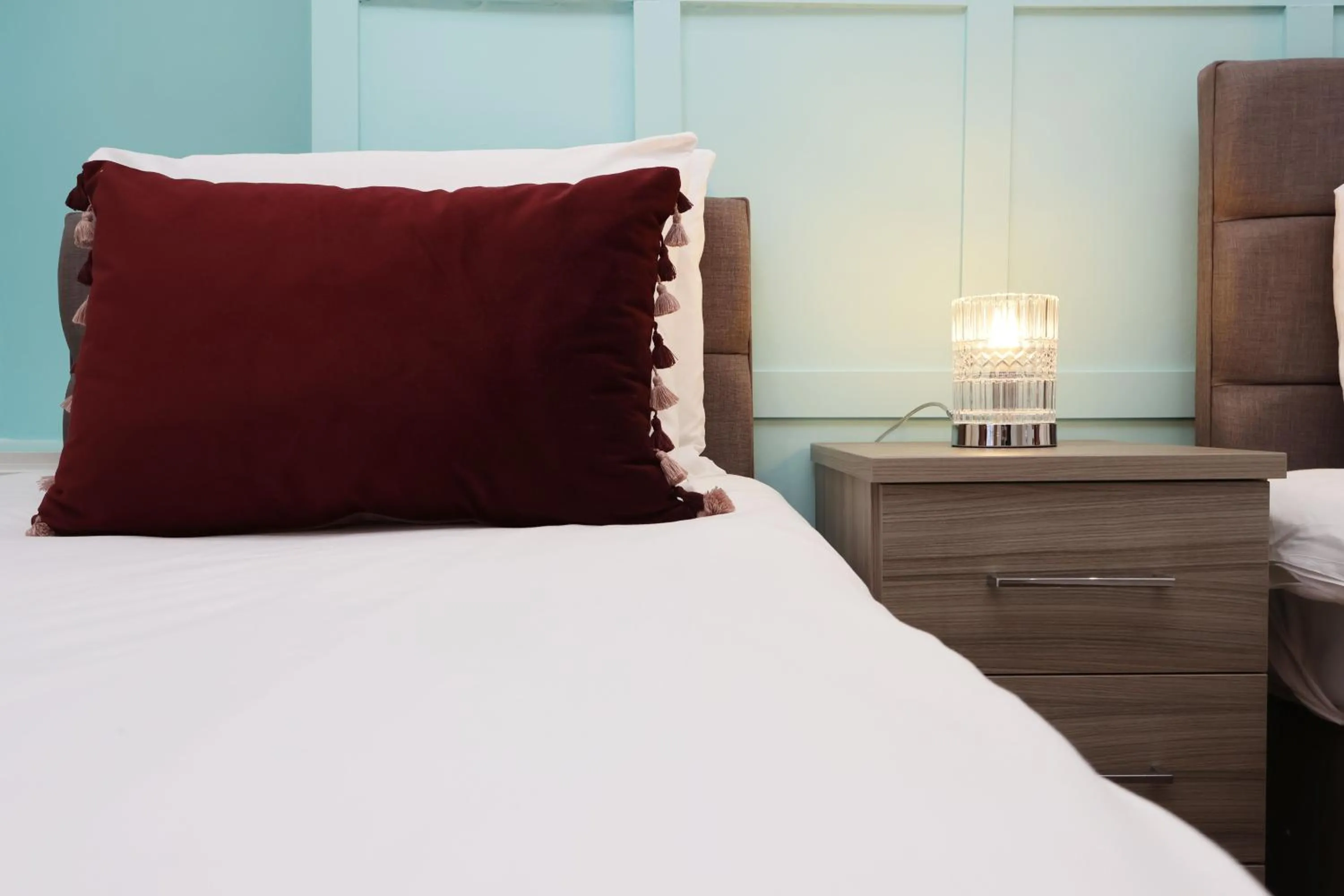 Bed in Contractor Stay - Deck - TVs in Every Room