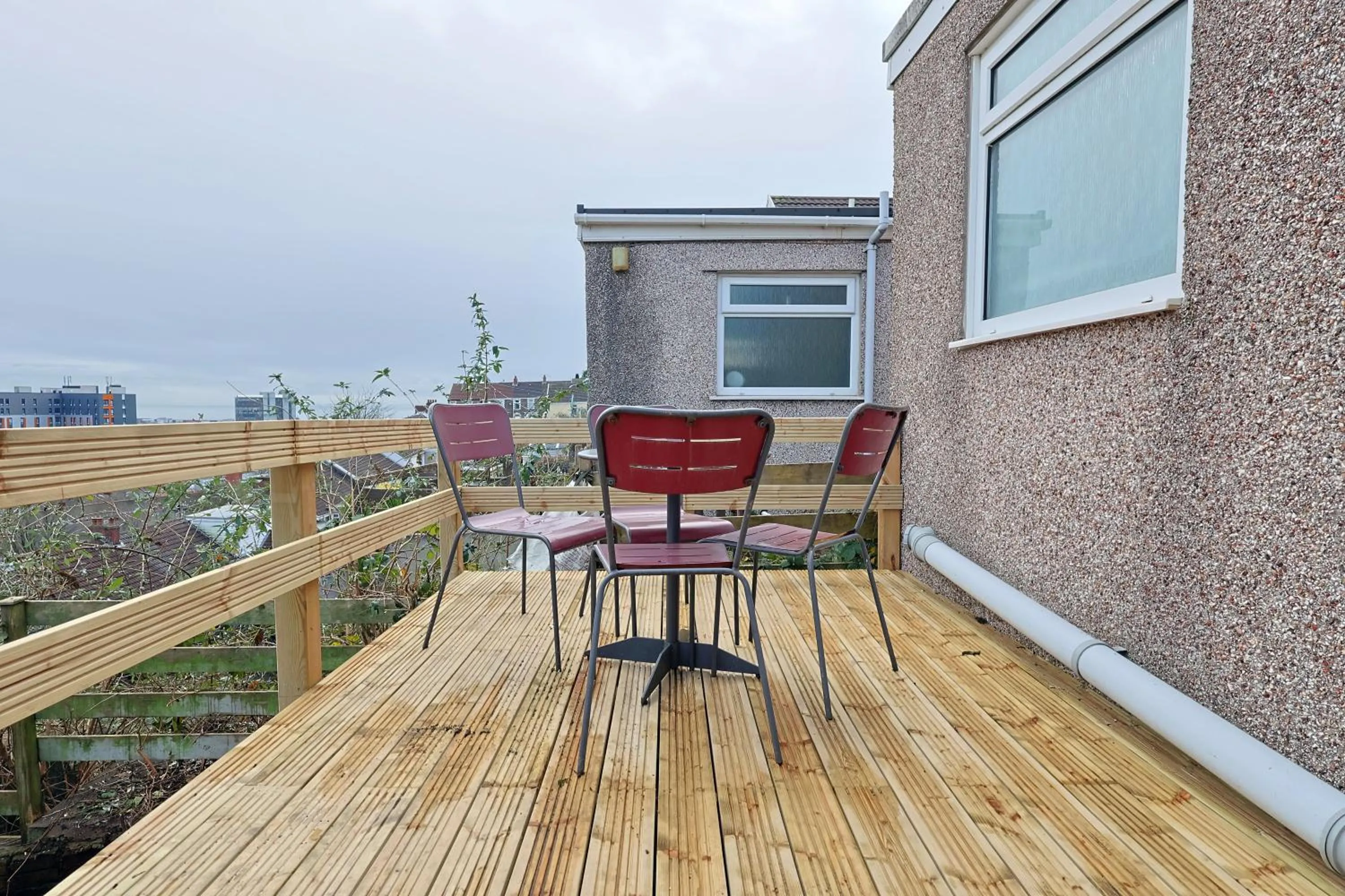 Patio in Contractor Stay - Deck - TVs in Every Room