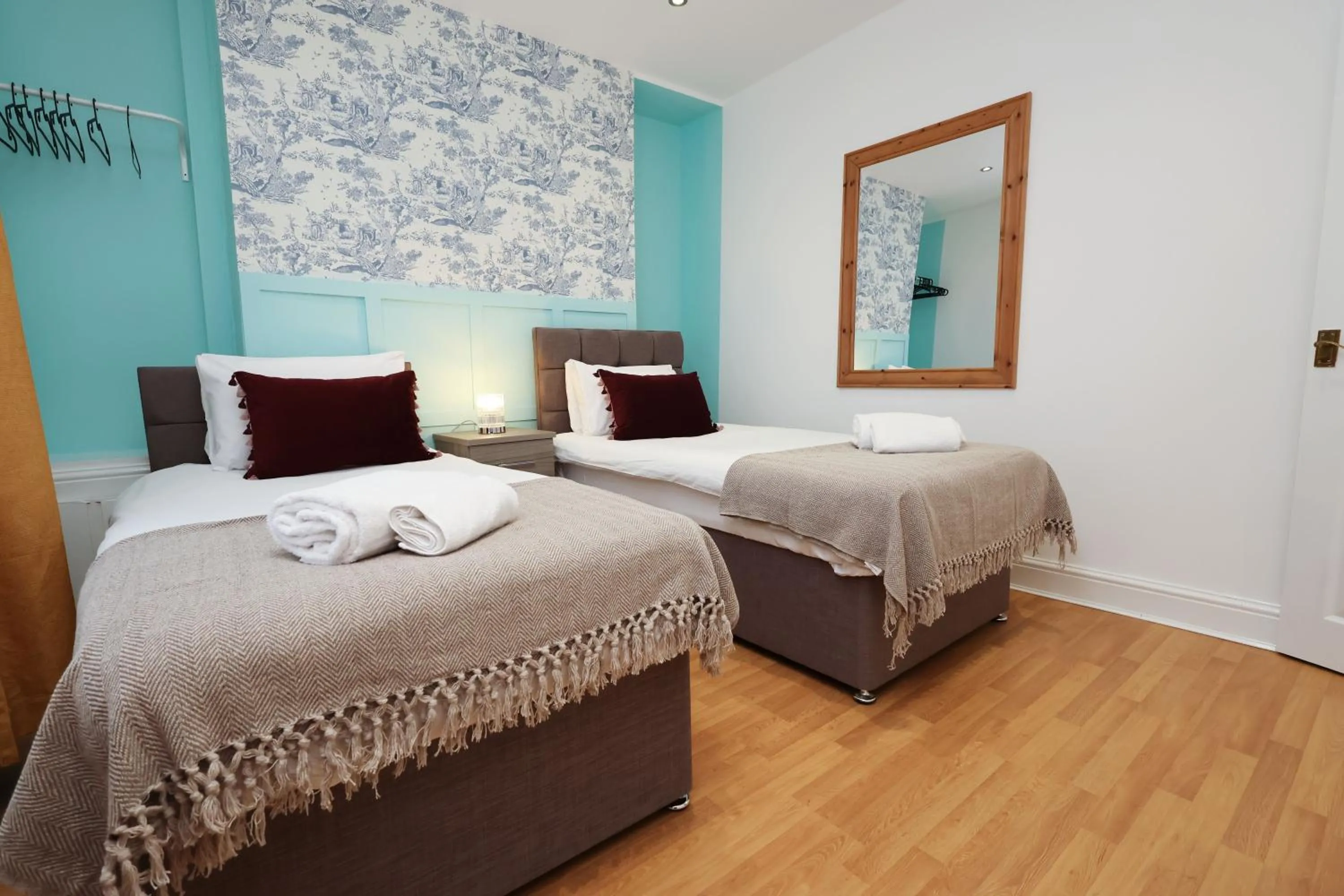 Bed in Contractor Stay - Deck - TVs in Every Room