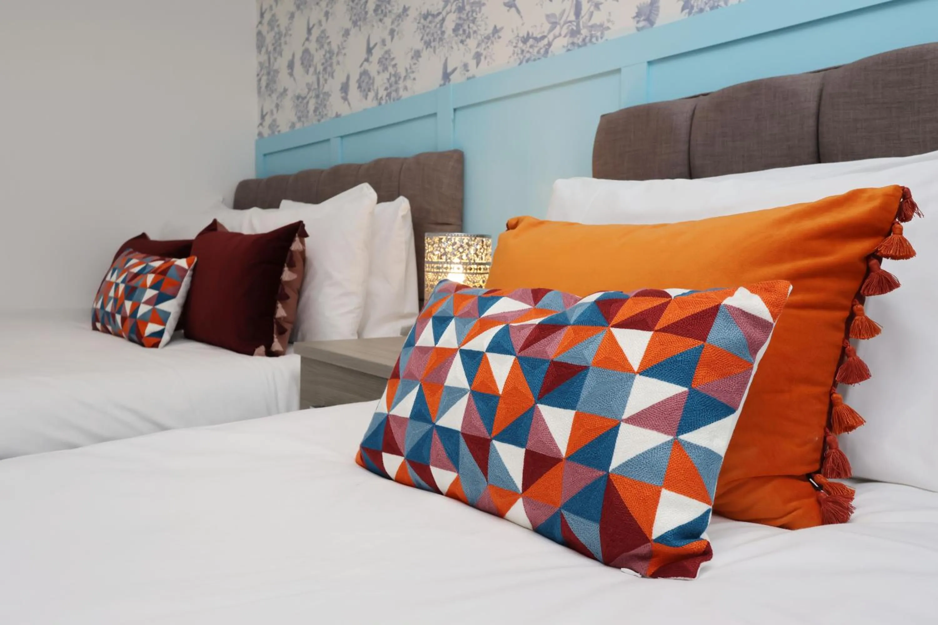 Bed in Contractor Stay - Deck - TVs in Every Room