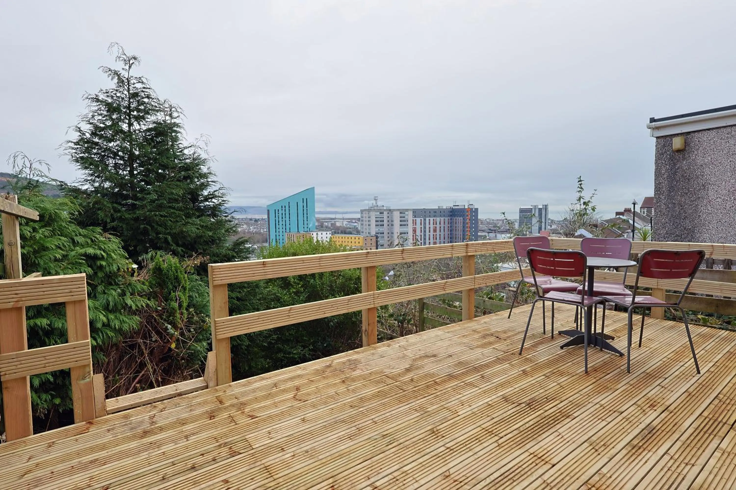 Balcony/Terrace in Contractor Stay - Deck - TVs in Every Room