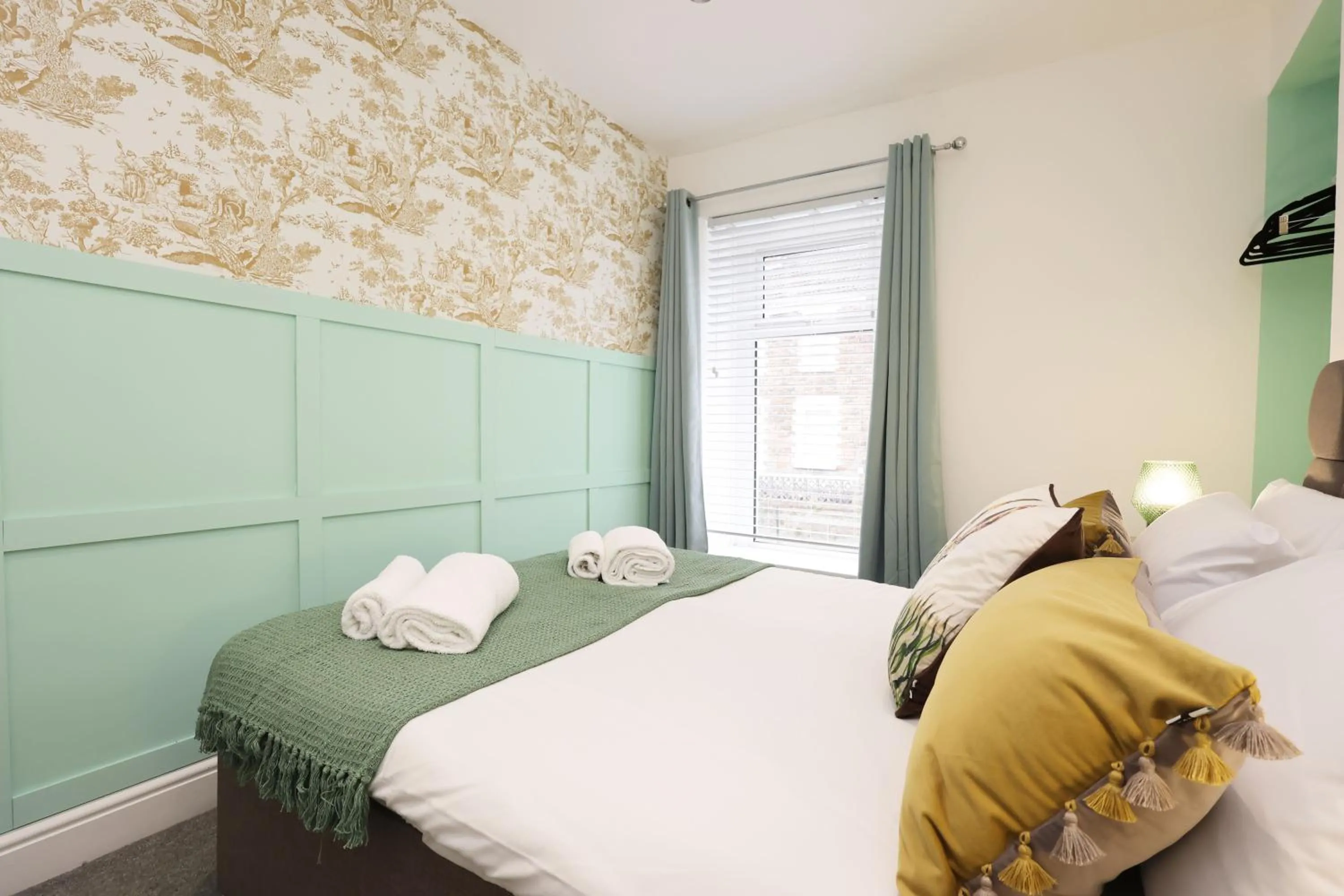 Bed in Contractor Stay - Deck - TVs in Every Room