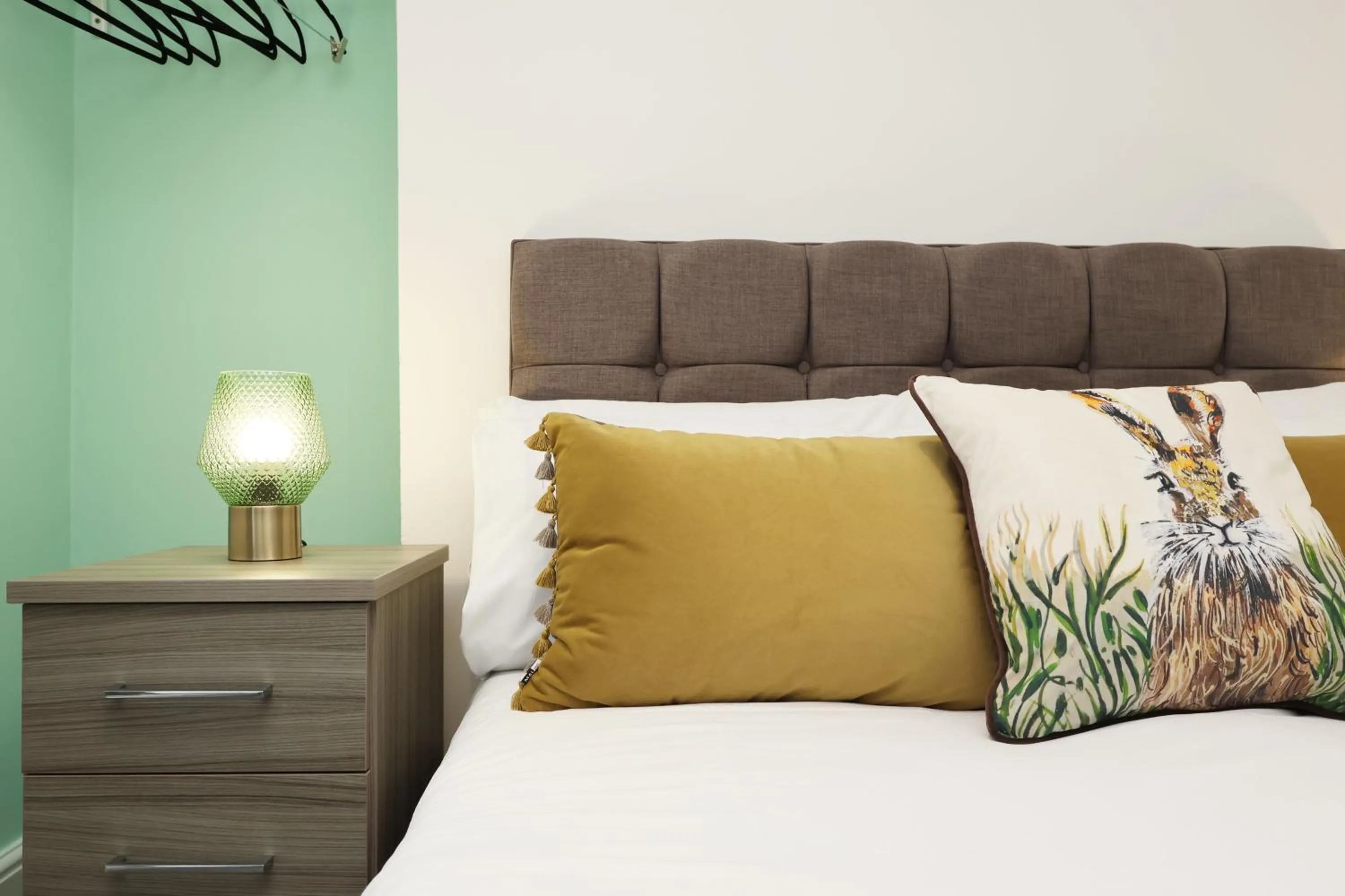 Bed in Contractor Stay - Deck - TVs in Every Room