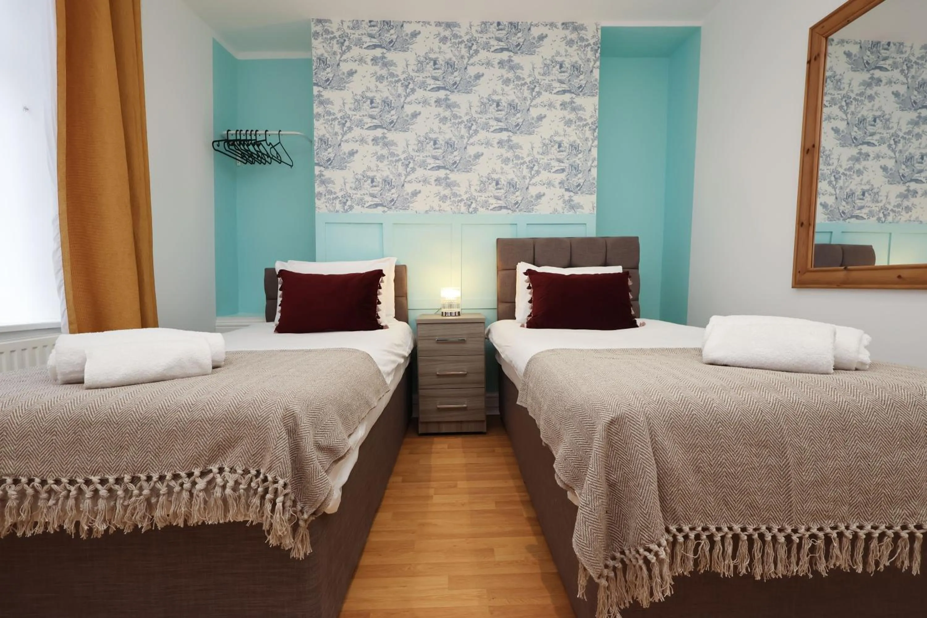 Bed in Contractor Stay - Deck - TVs in Every Room