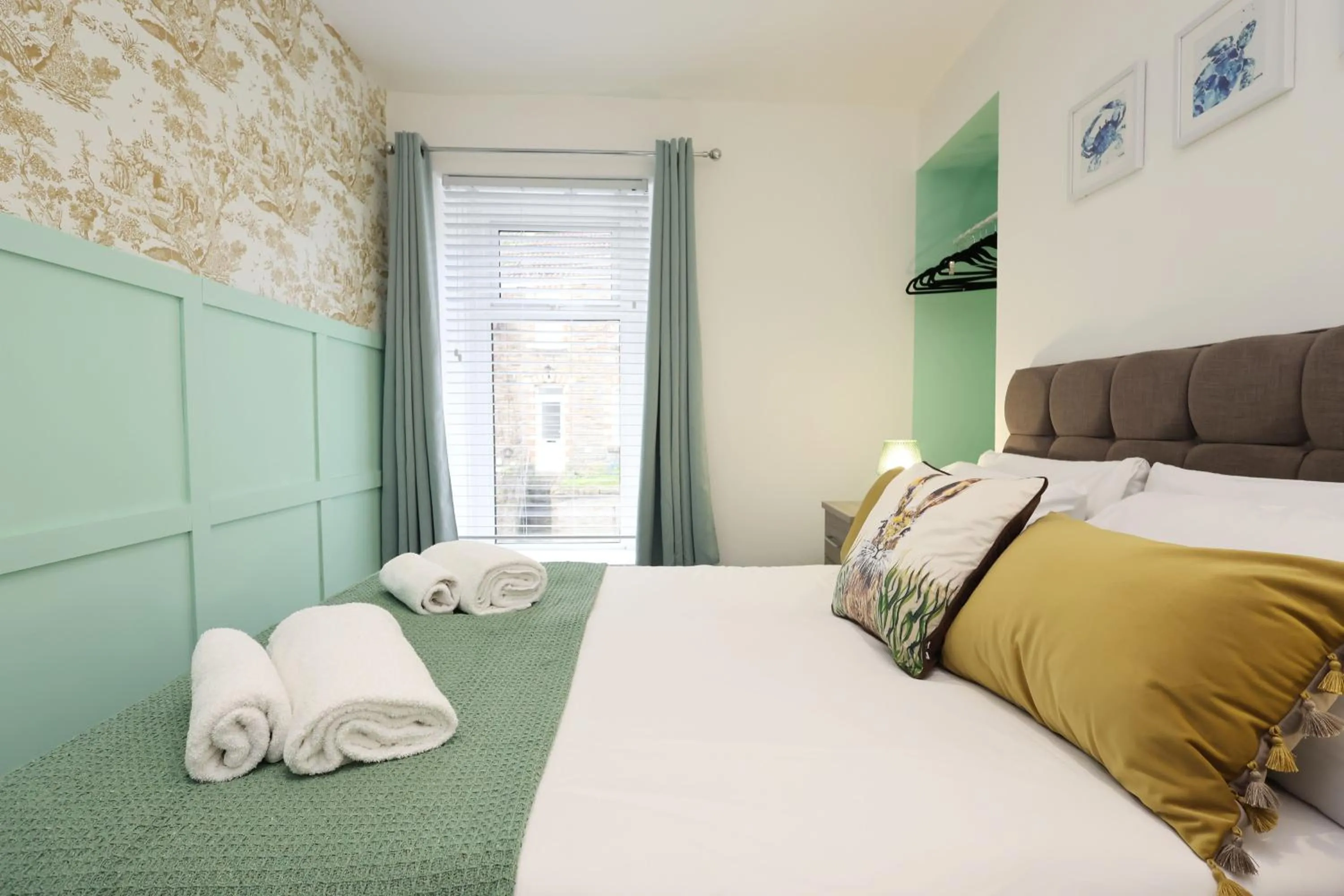 Bed in Contractor Stay - Deck - TVs in Every Room