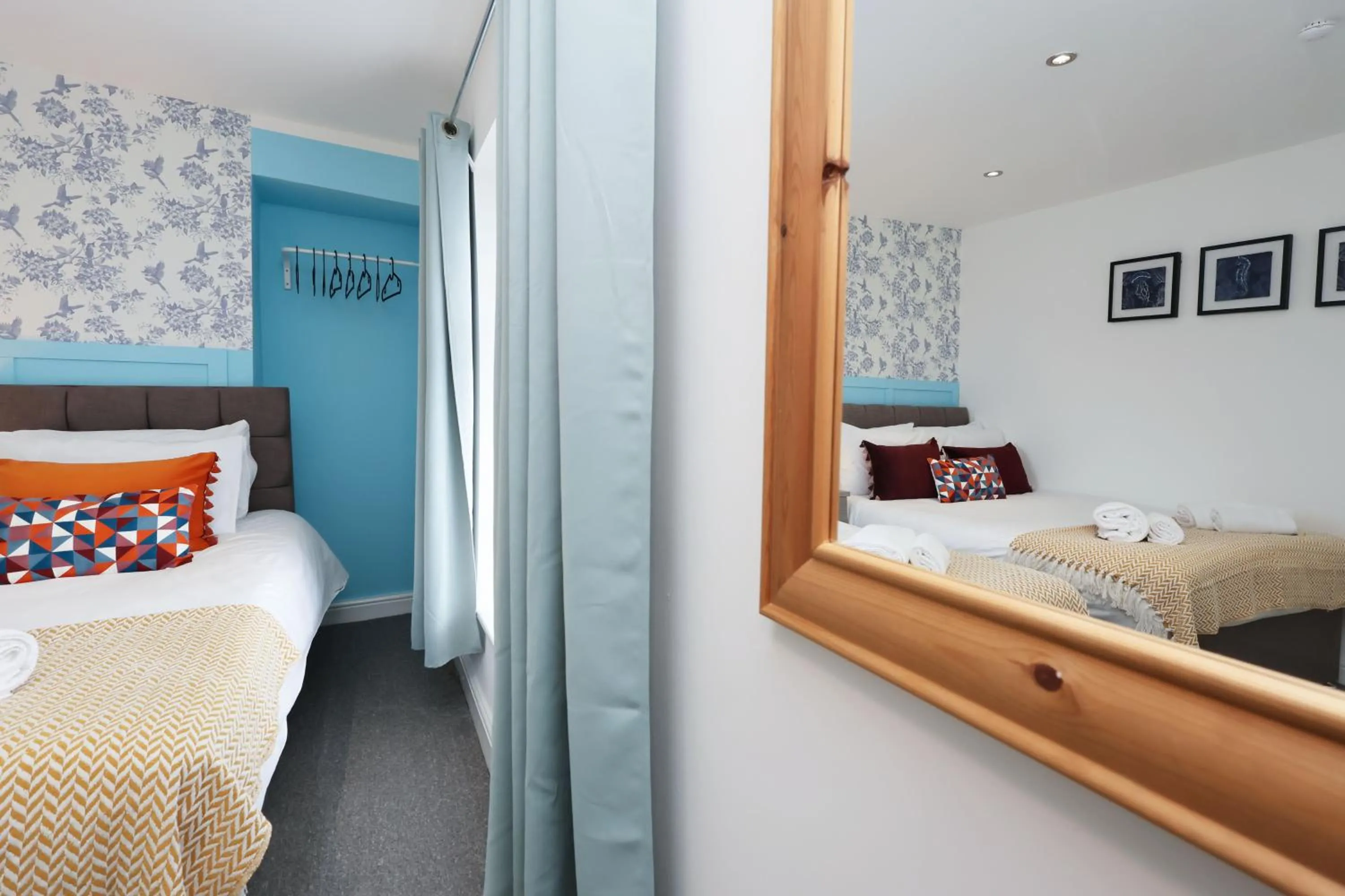 Bed in Contractor Stay - Deck - TVs in Every Room