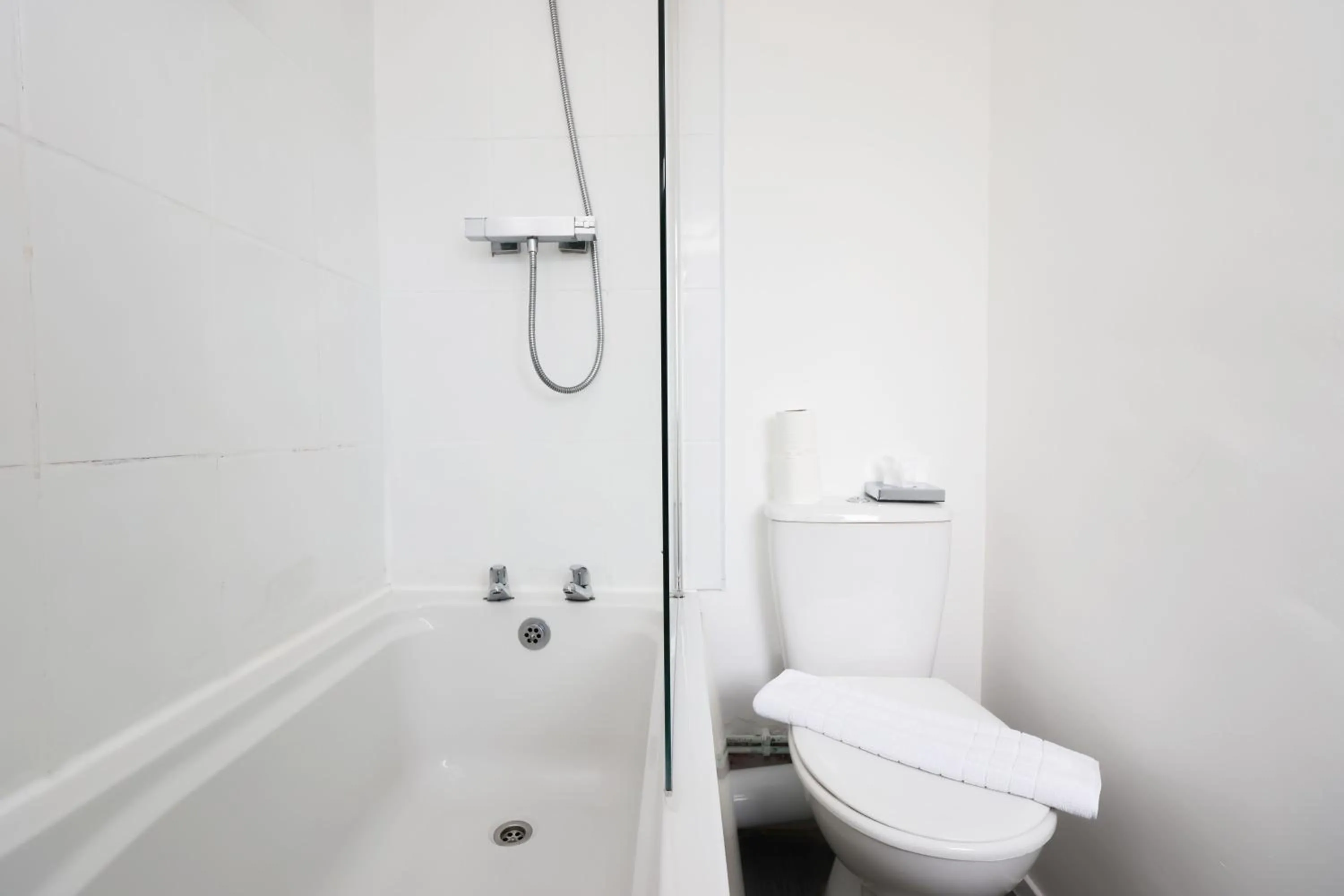 Toilet in Contractor Stay - Deck - TVs in Every Room
