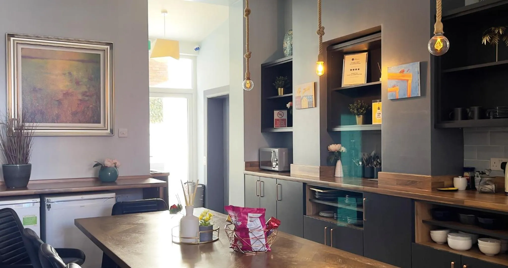 Dining area in Titanic Guest 4 Star Boutique- Tourism NI certified- Free parking