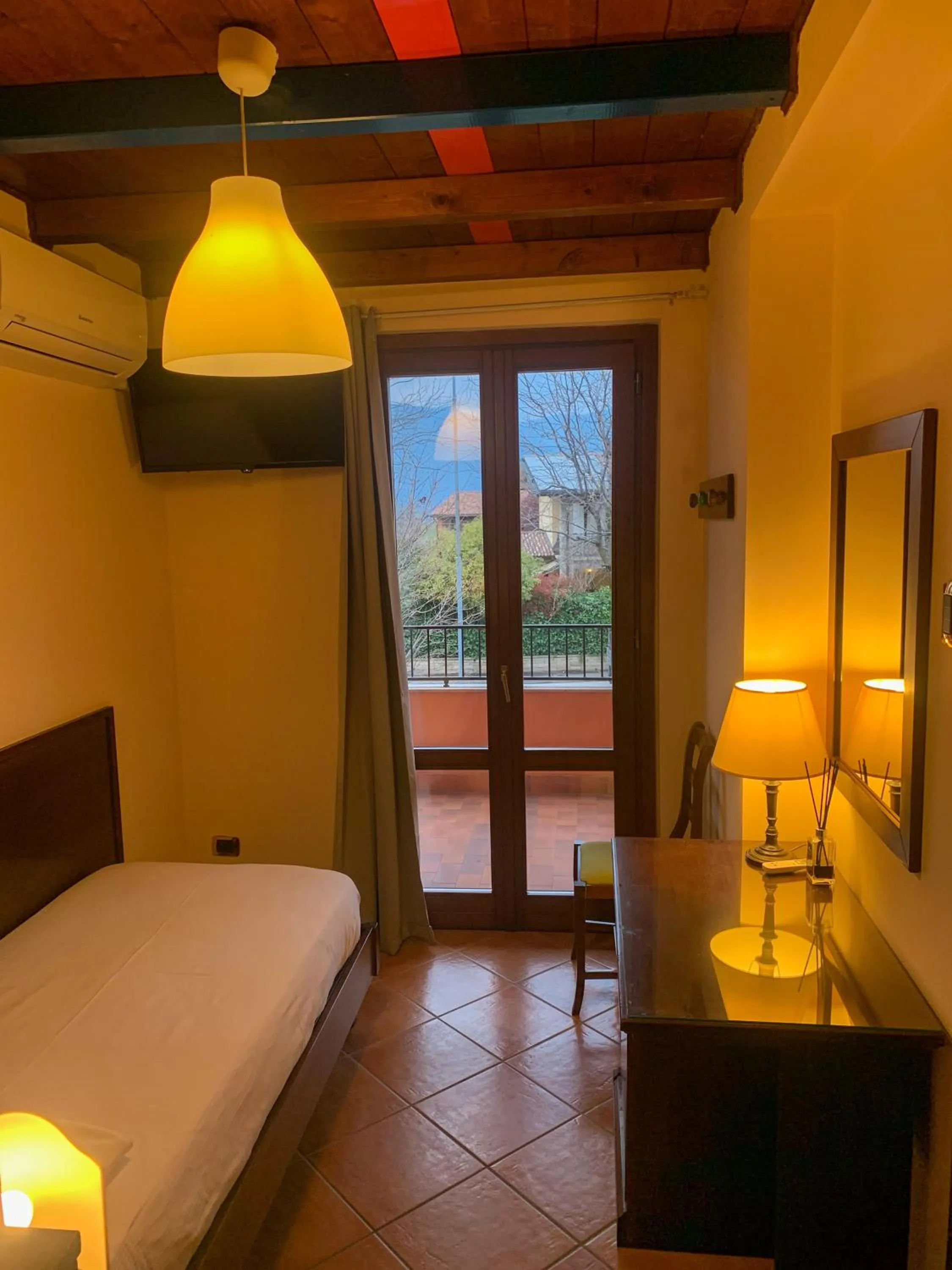 View (from property/room), Bed in Hotel La Locanda Della Franciacorta