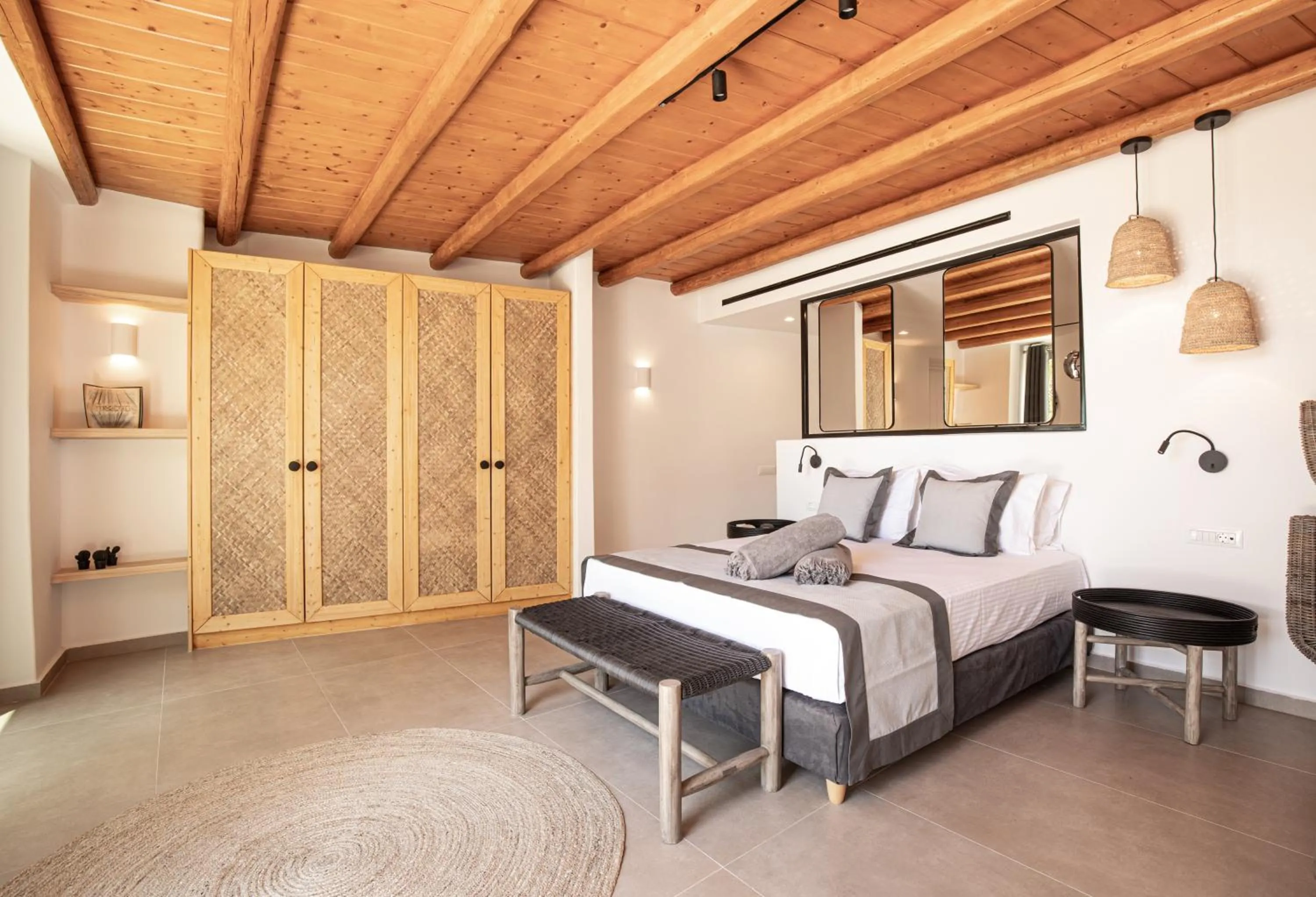 Bedroom, Bed in Ikies of Mykonos