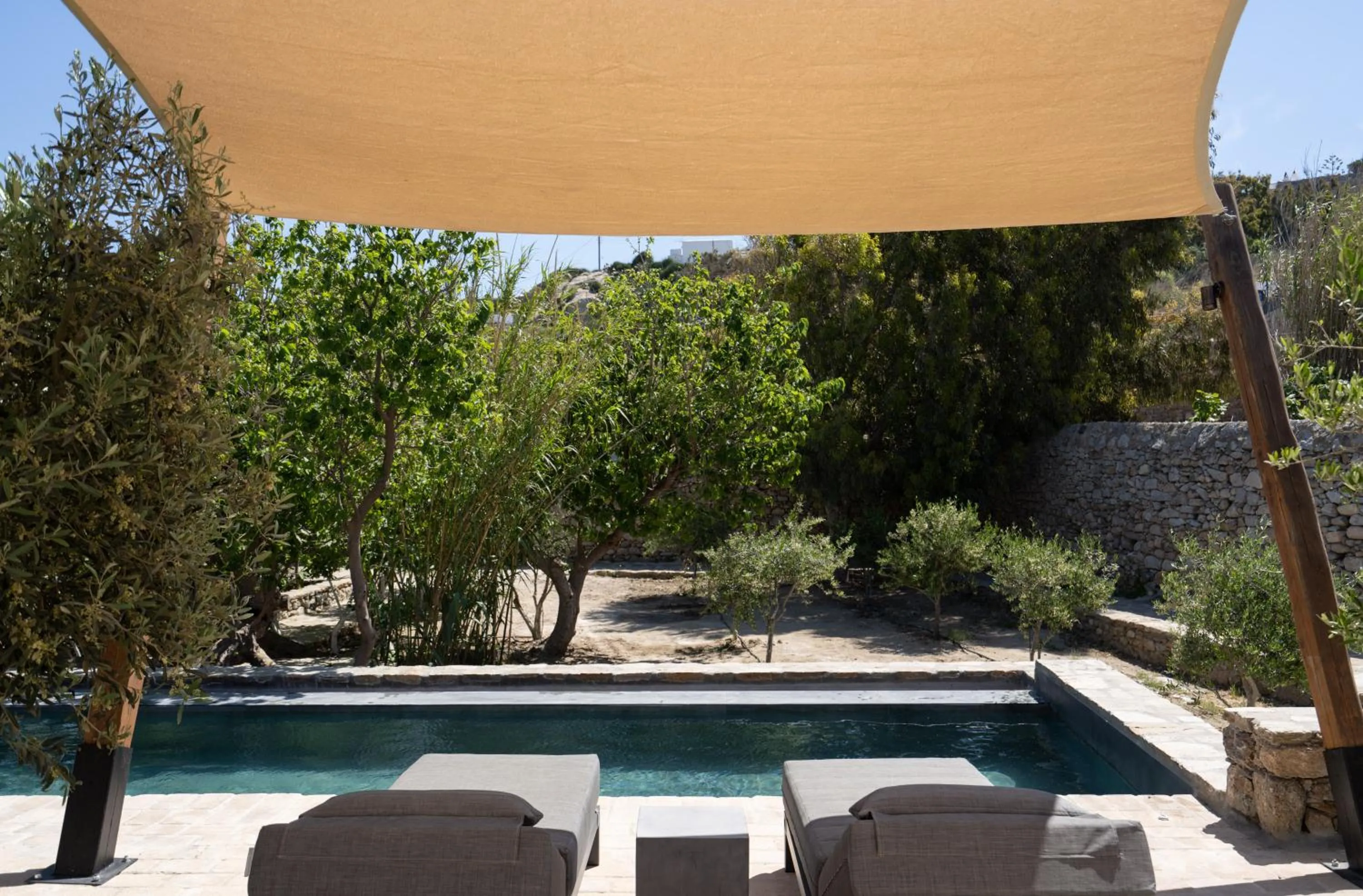 Natural landscape in Ikies of Mykonos