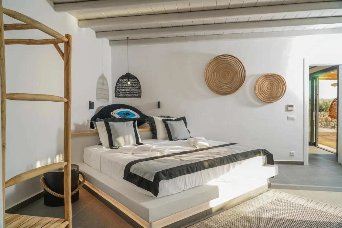 Bedroom, Bed in Ikies of Mykonos