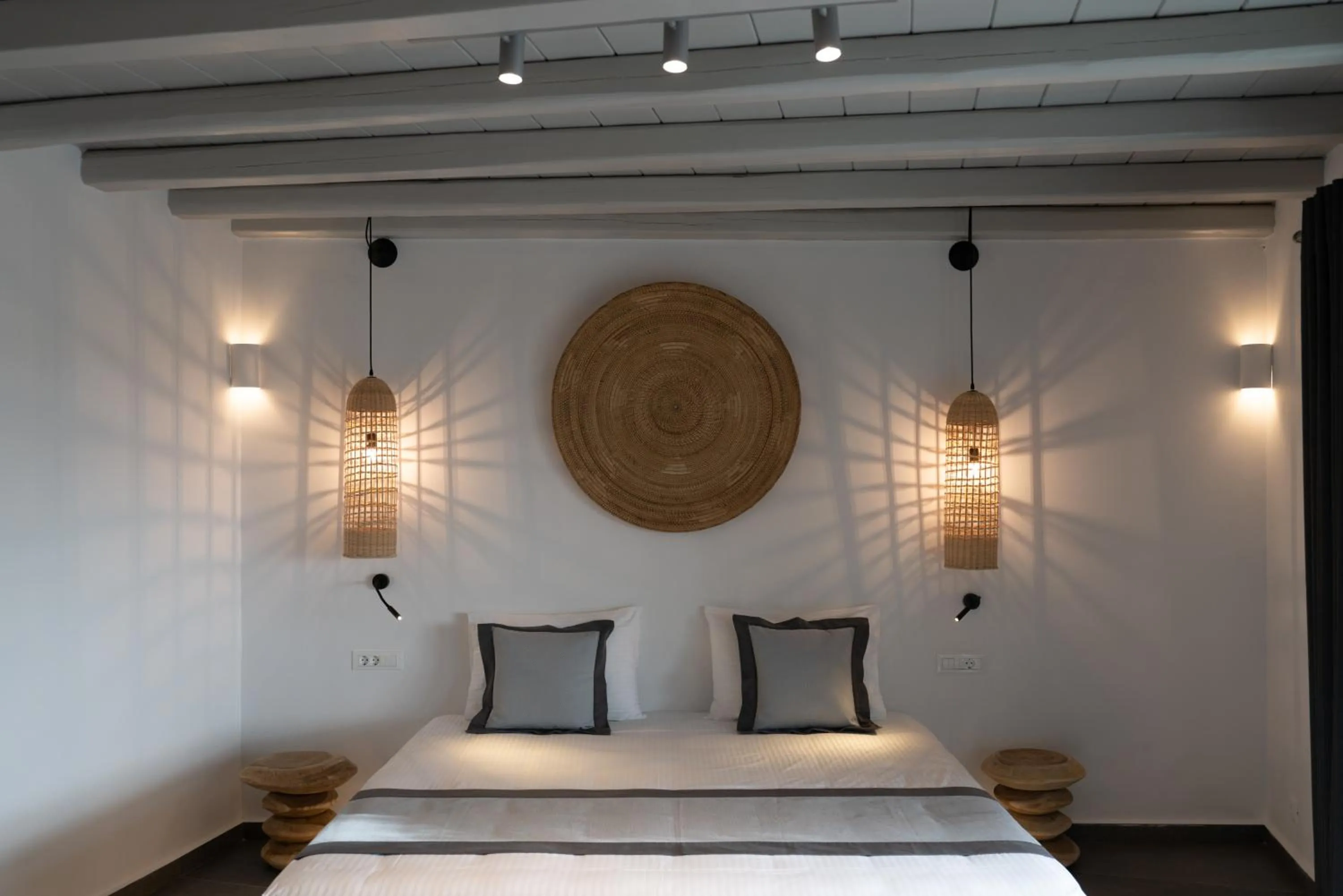 Decorative detail, Bed in Ikies of Mykonos