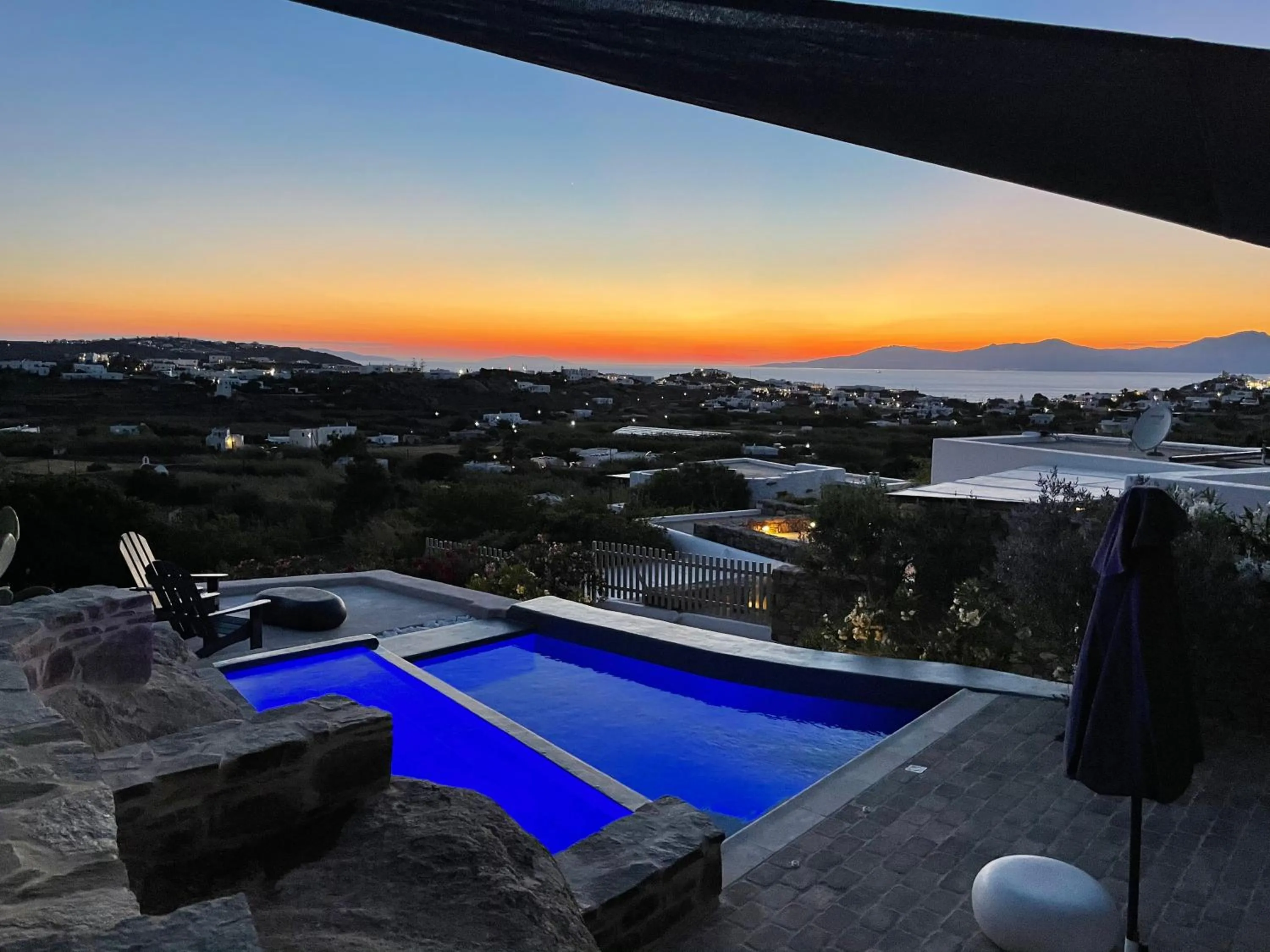 Garden view in Ikies of Mykonos