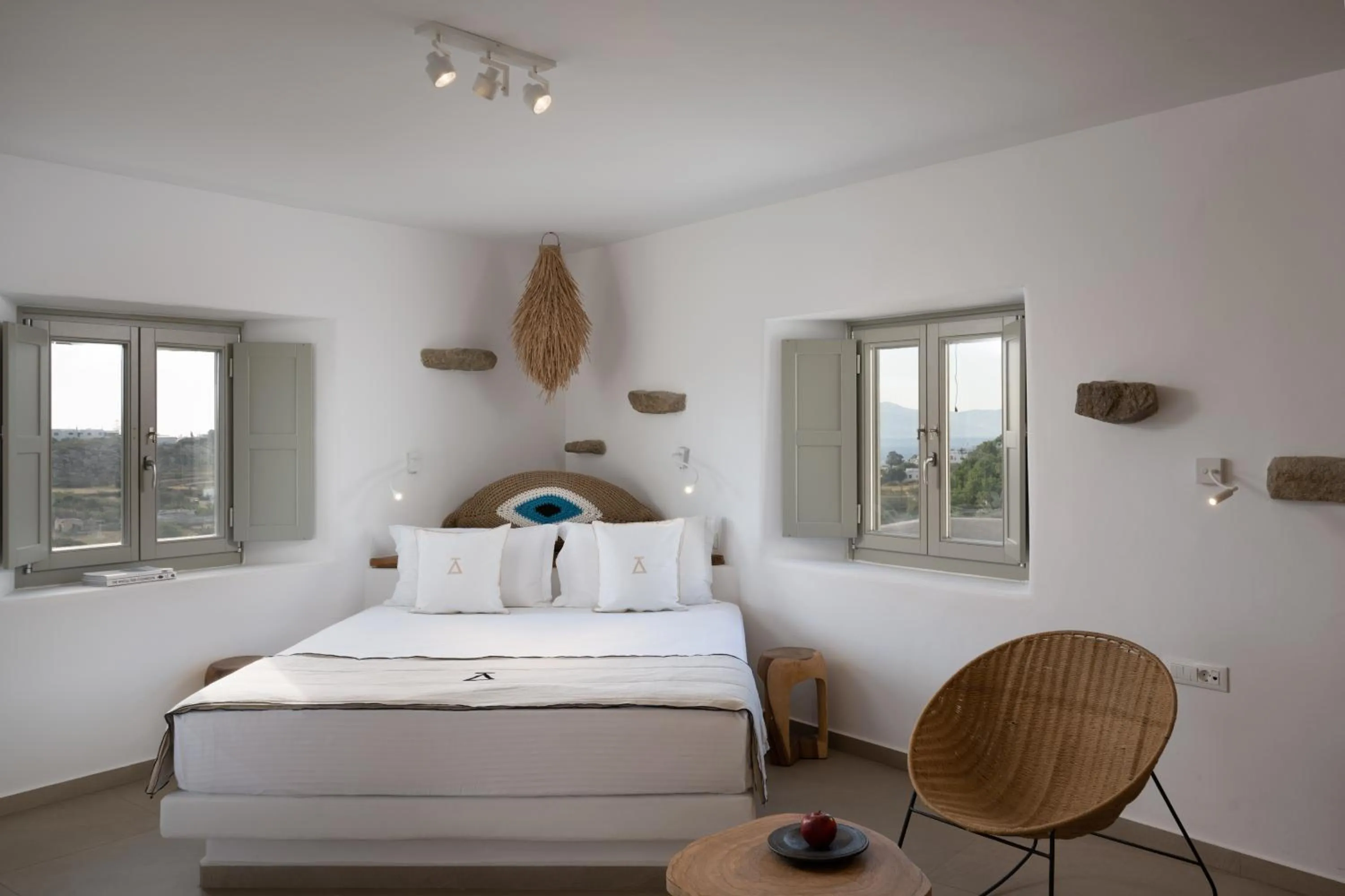 Decorative detail, Bed in Ikies of Mykonos