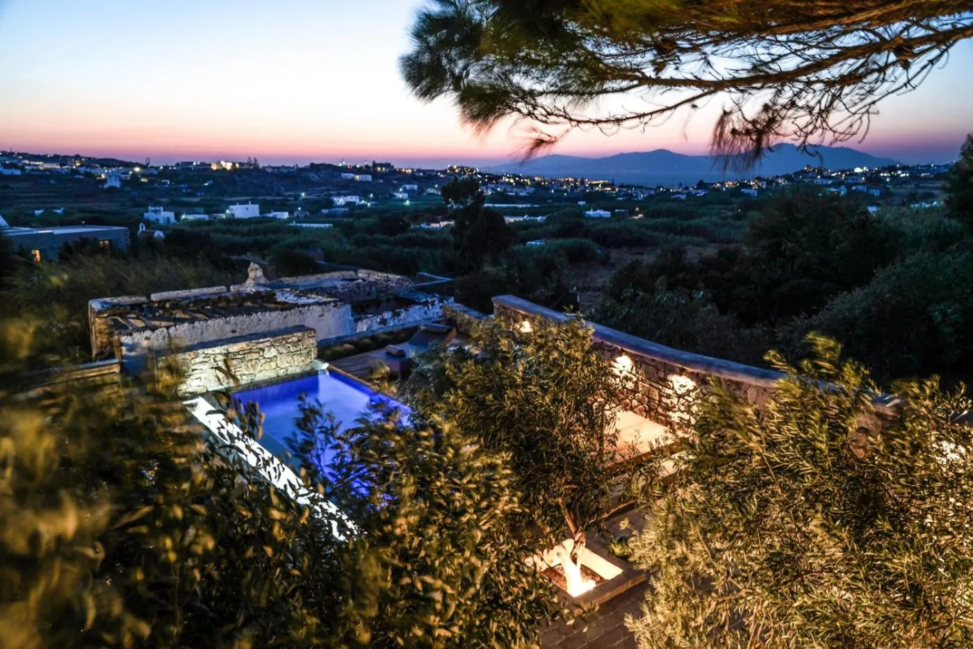 Sunset in Ikies of Mykonos