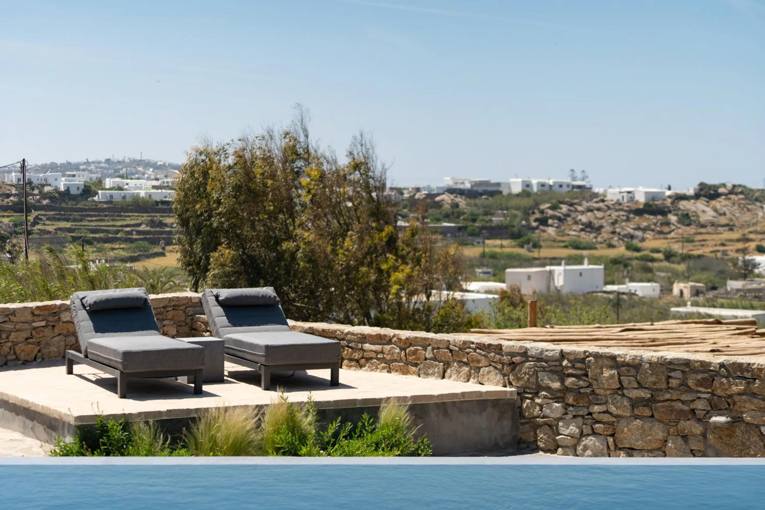 City view in Ikies of Mykonos