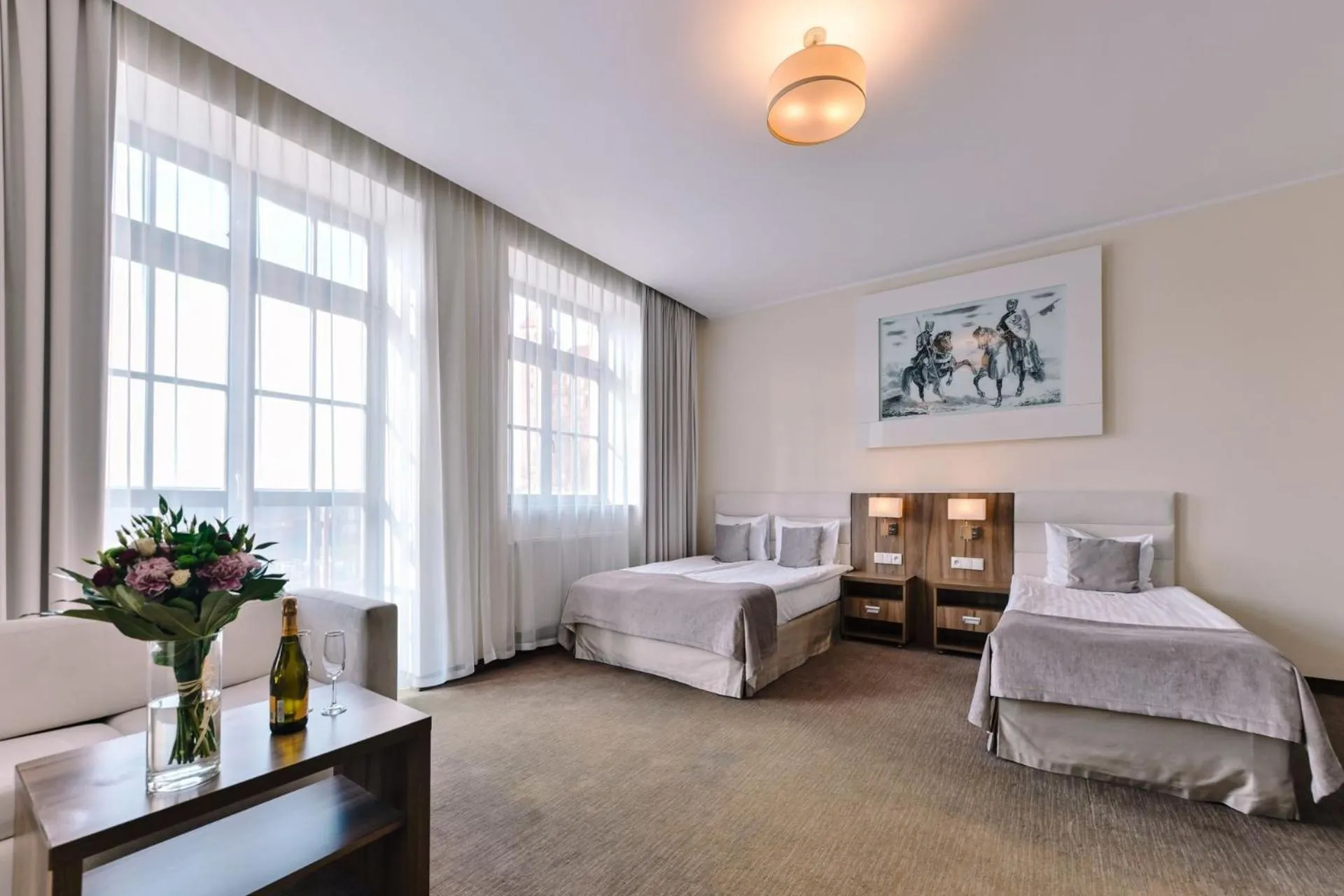 Bed in Hotel Zamek Gniew