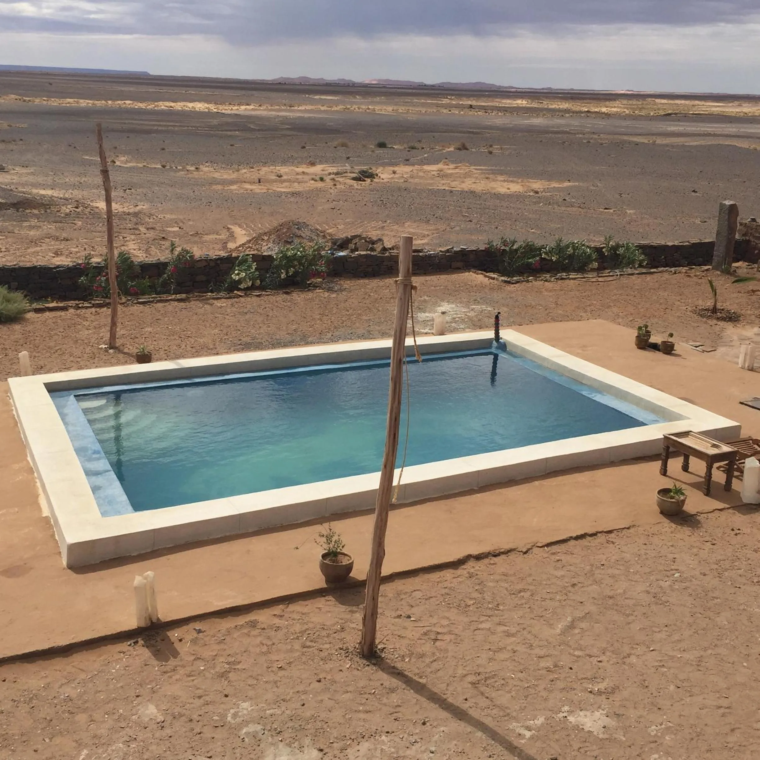 Swimming pool in Maison Boutchrafine
