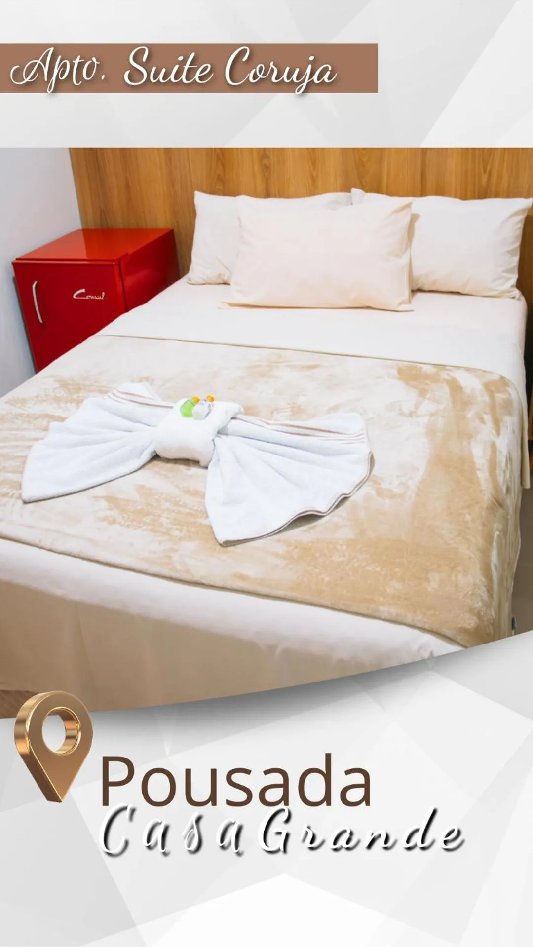 Bed in Pousada Casa Grande