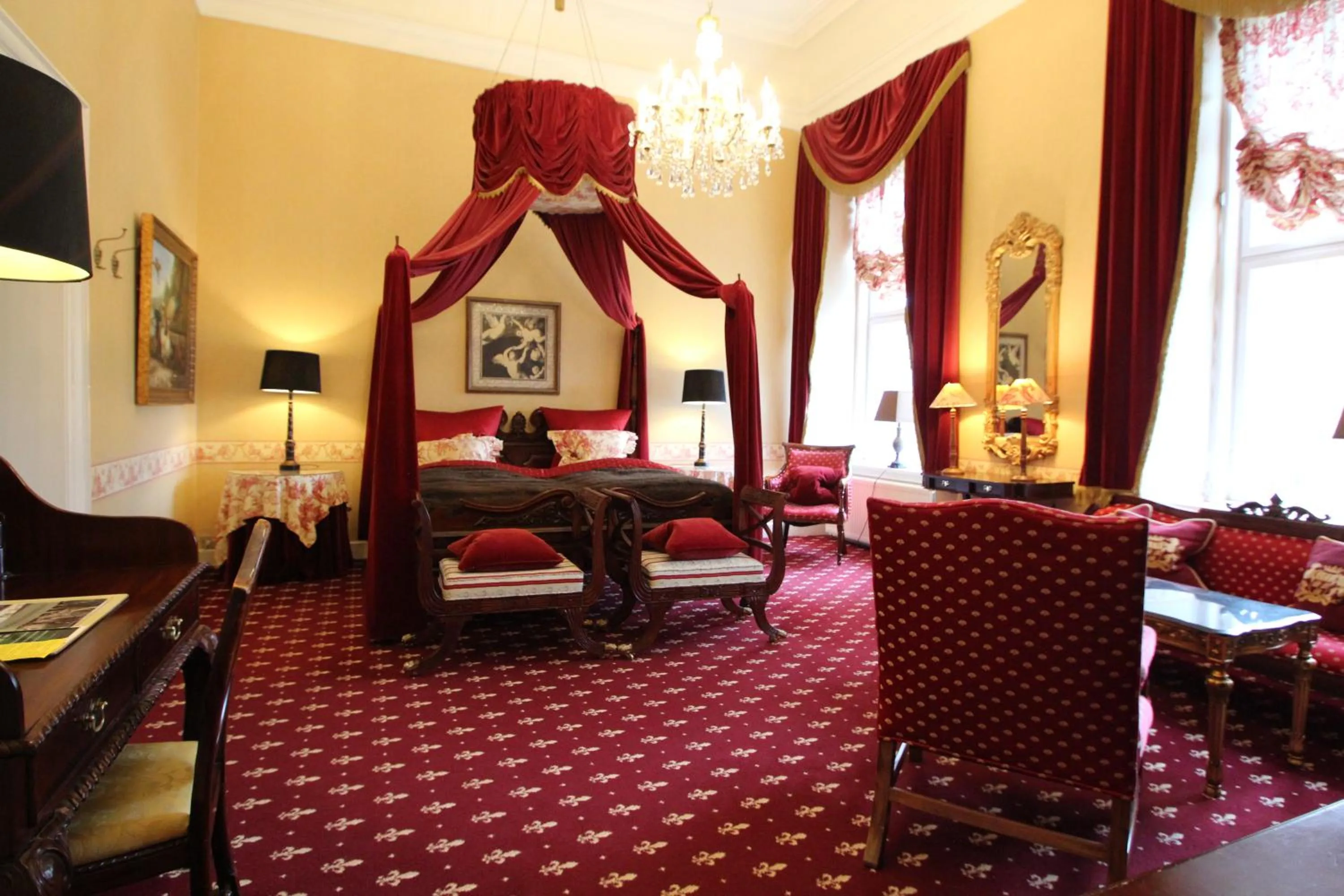 Bed in Hvedholm Slotshotel