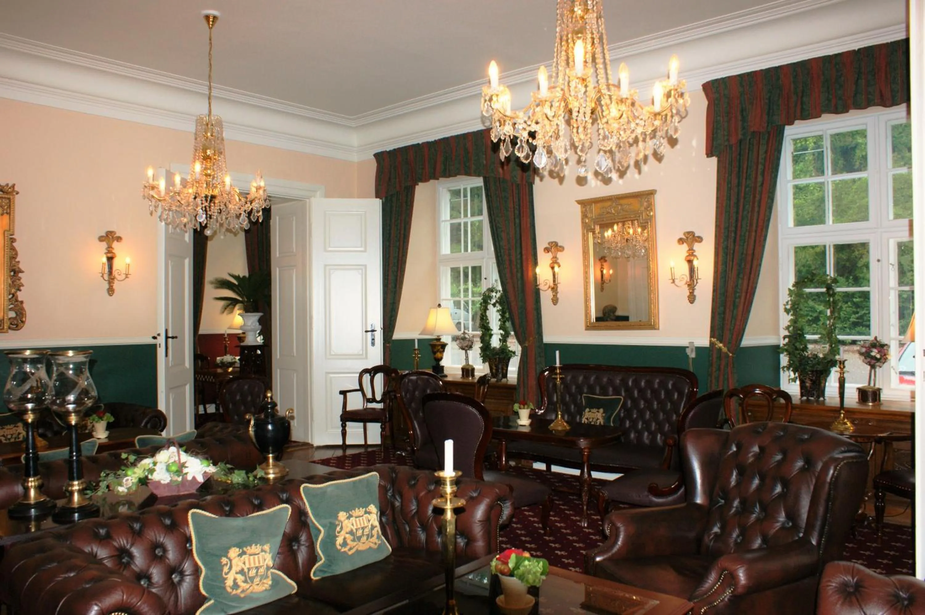 Seating area in Hvedholm Slotshotel