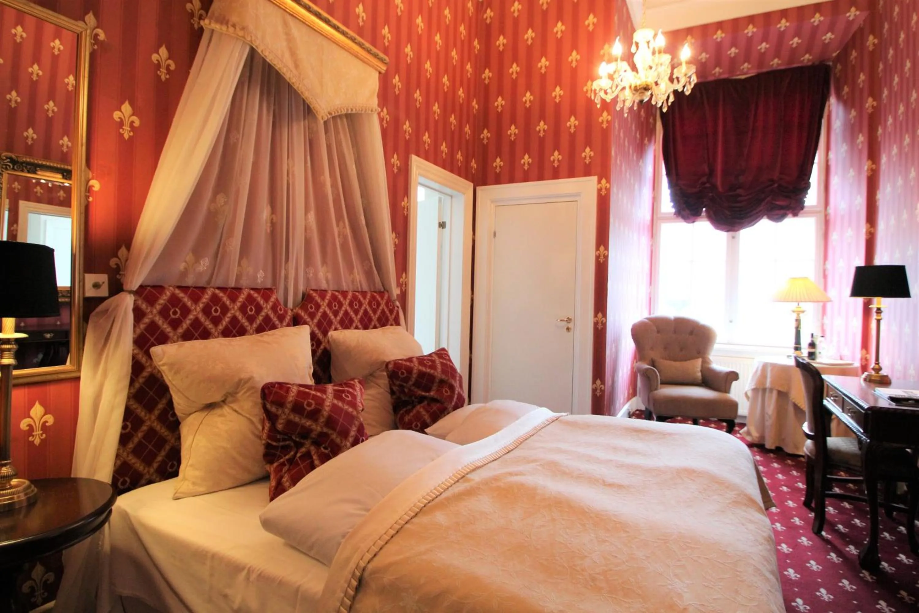 Bed in Hvedholm Slotshotel