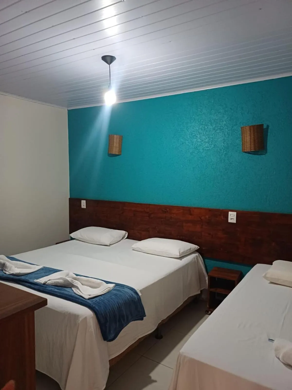 Bed in Pousada Bom Jardim