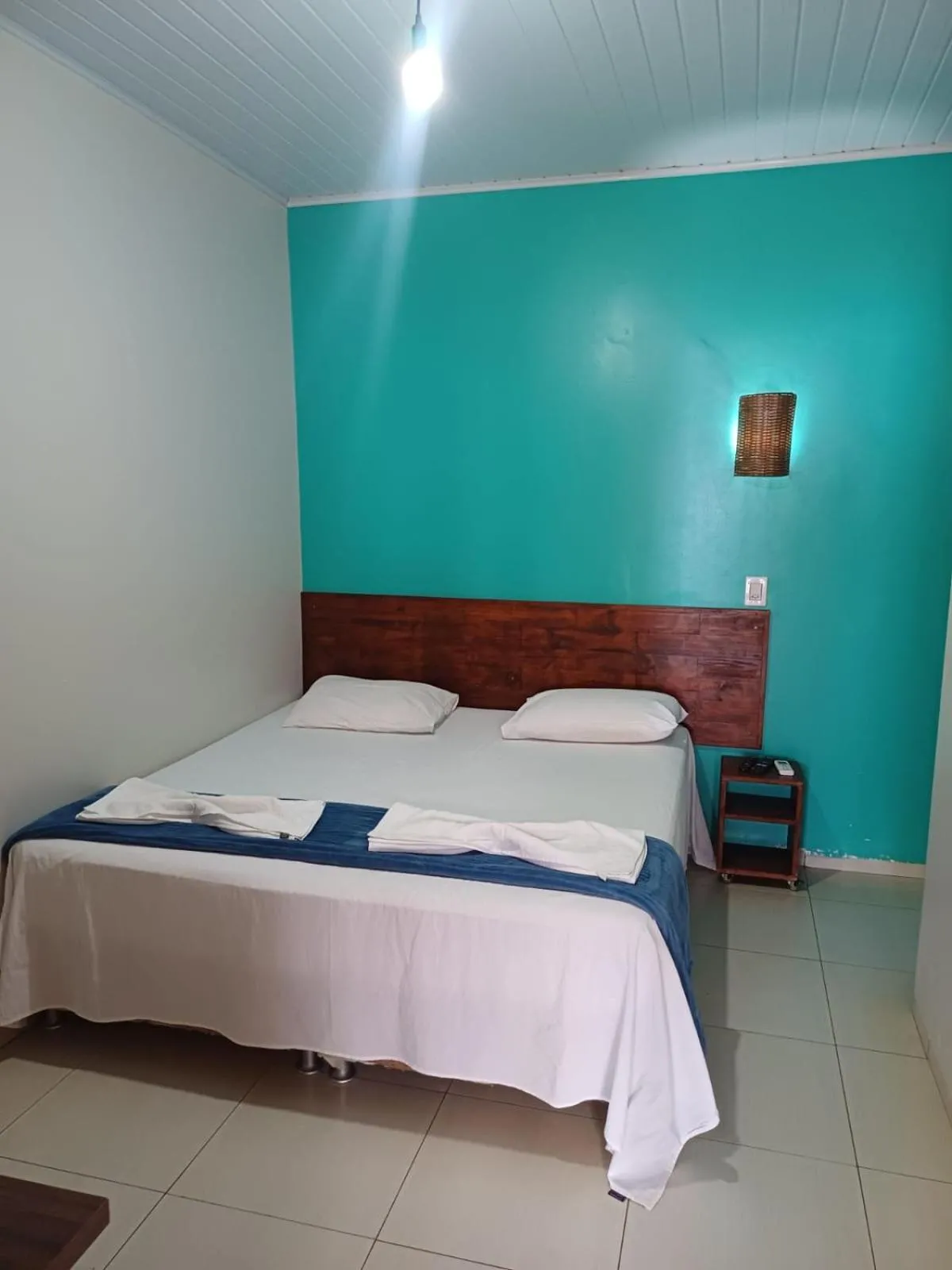 Bed in Pousada Bom Jardim