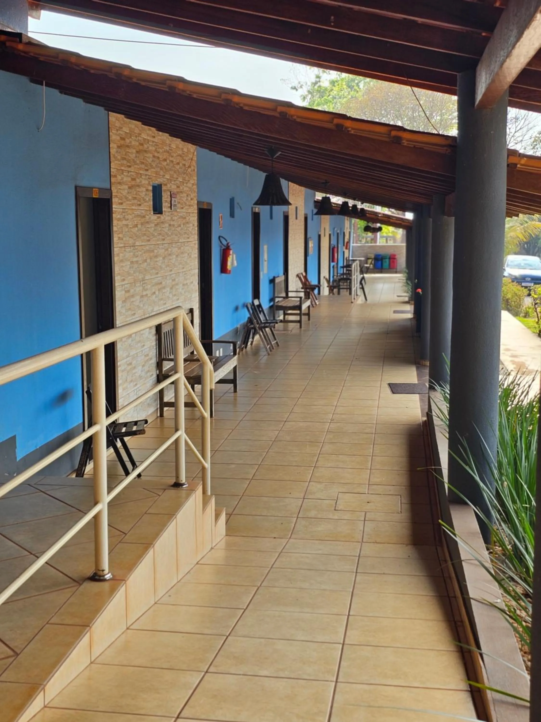 Balcony/Terrace in Pousada Bom Jardim