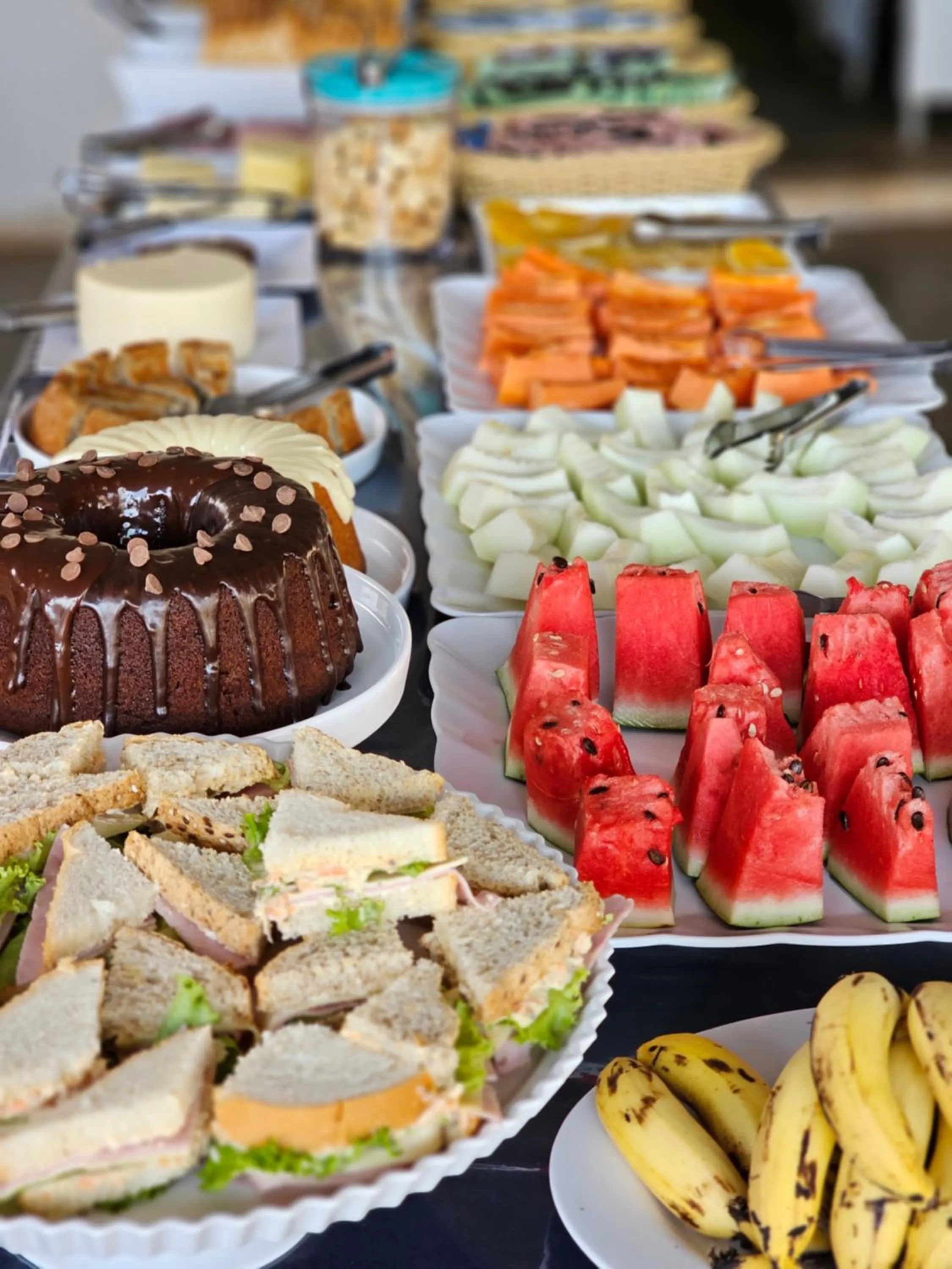 Buffet breakfast in Pousada Bom Jardim