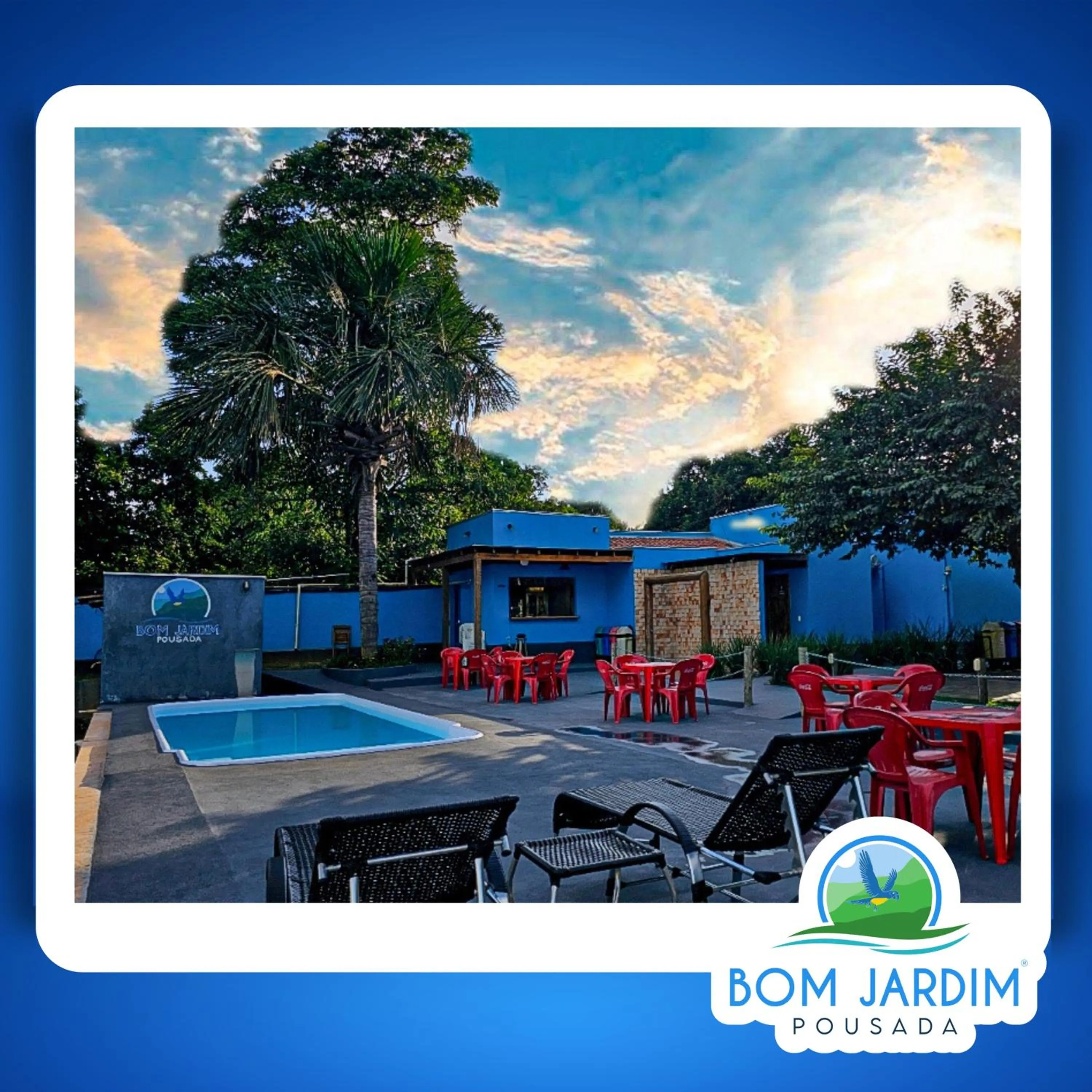 Swimming pool in Pousada Bom Jardim