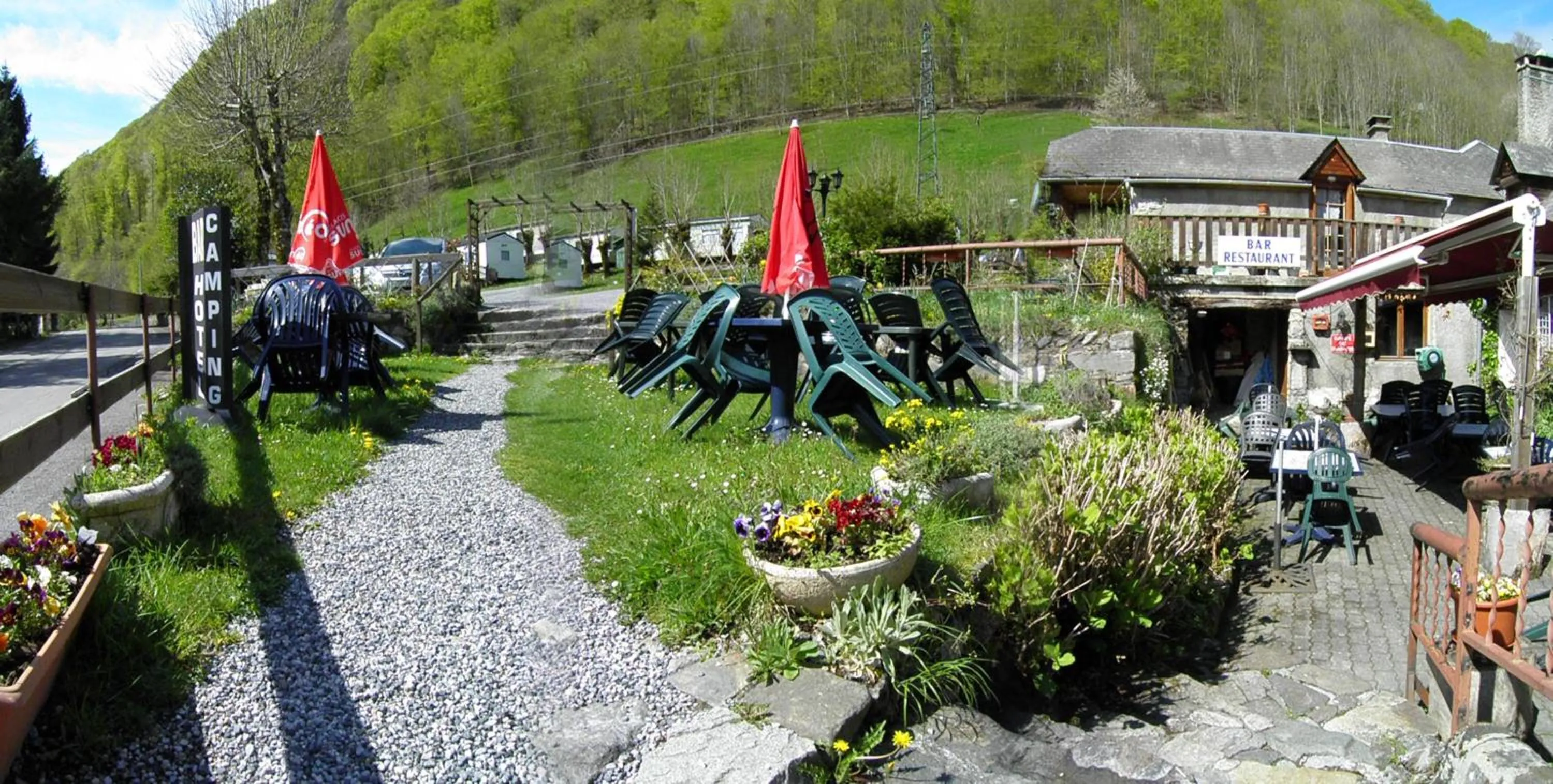 Balcony/Terrace in Auberge des Pyrénées