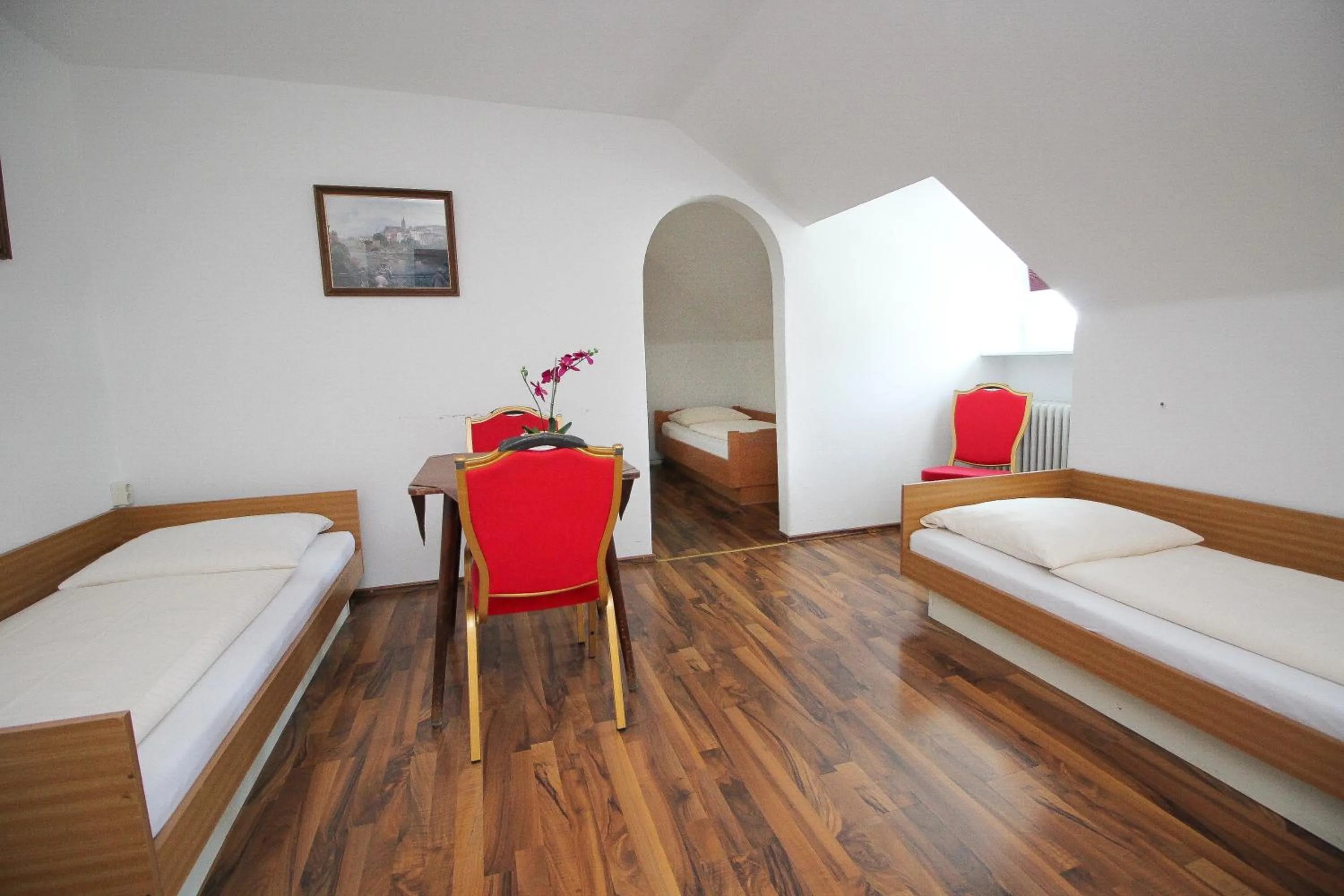 Bed in Hotel Olympia