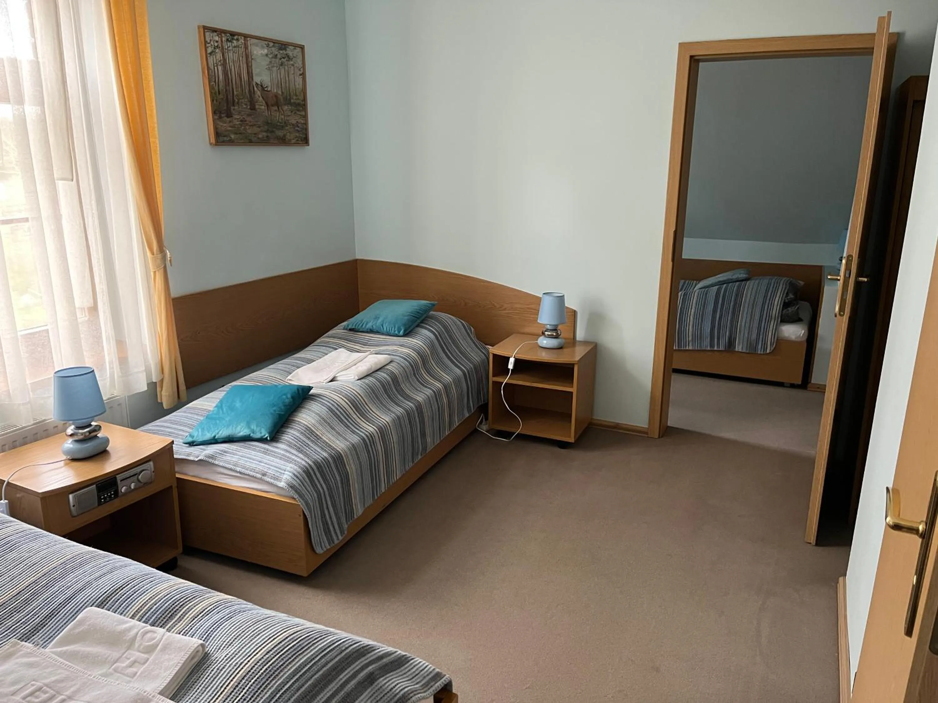 Bed in Pensjonat Myśliwski