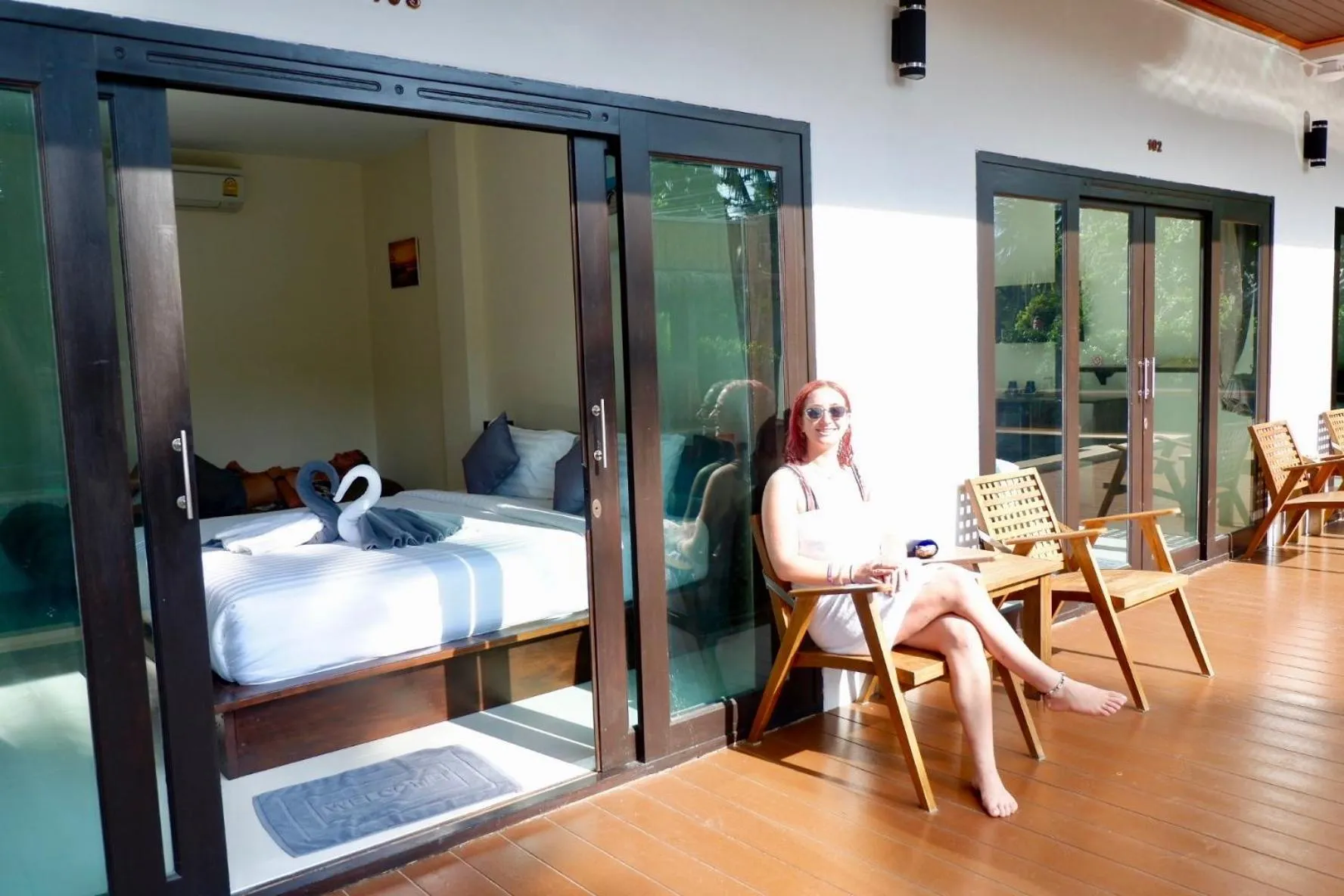 Bed in Aiya Resort Koh-Tao