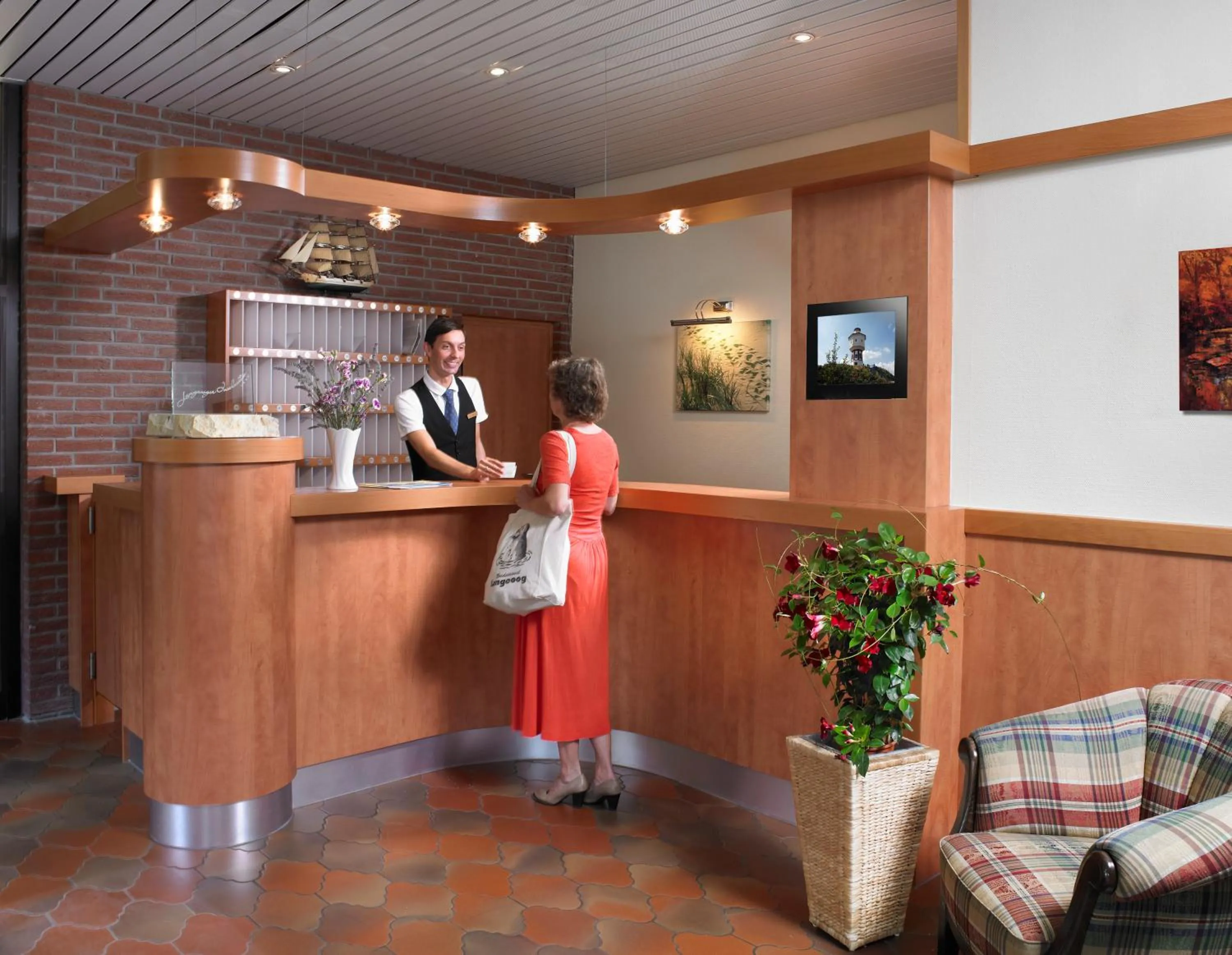 Lobby or reception in Hotel Flörke