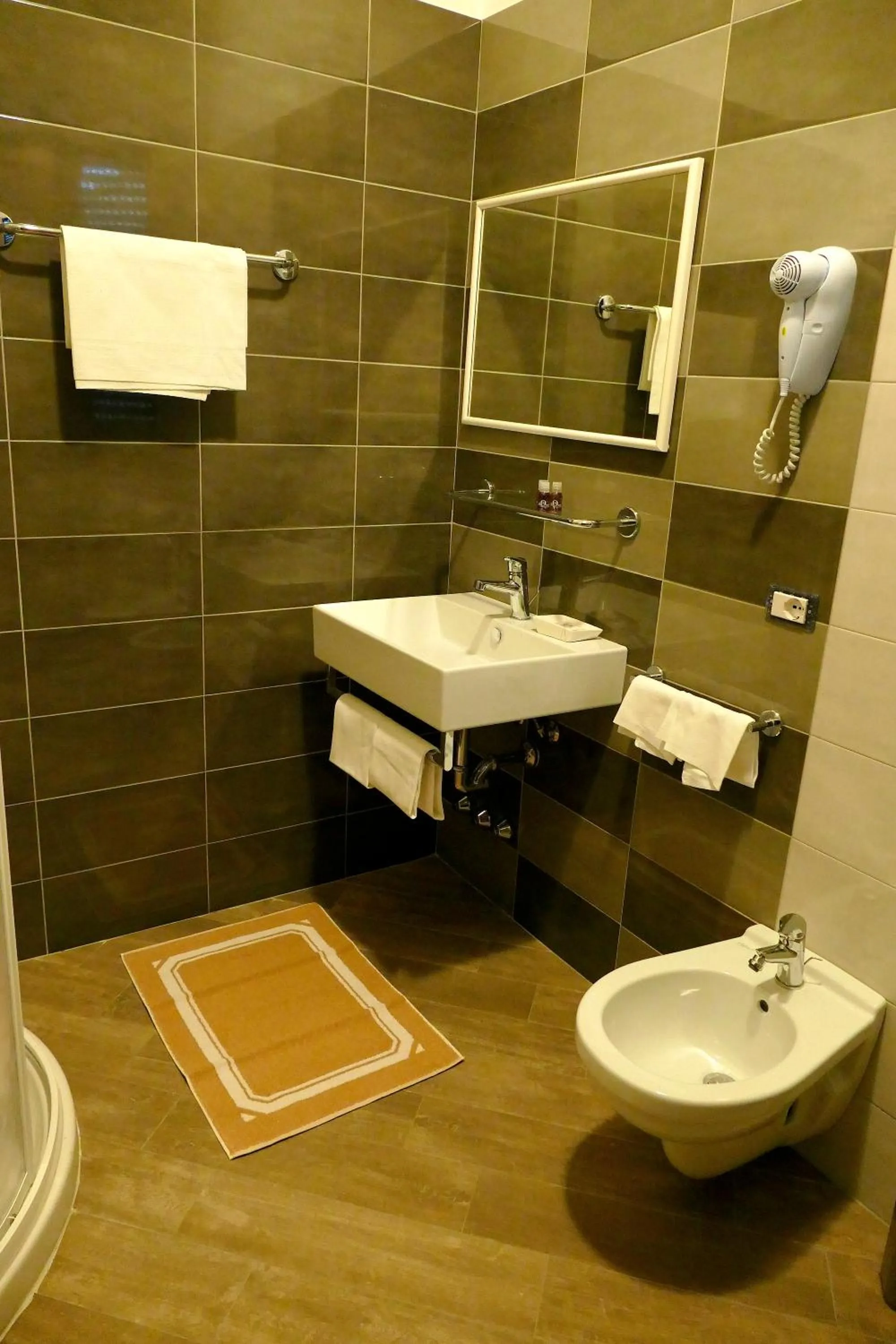 Shower in Hotel Désirée