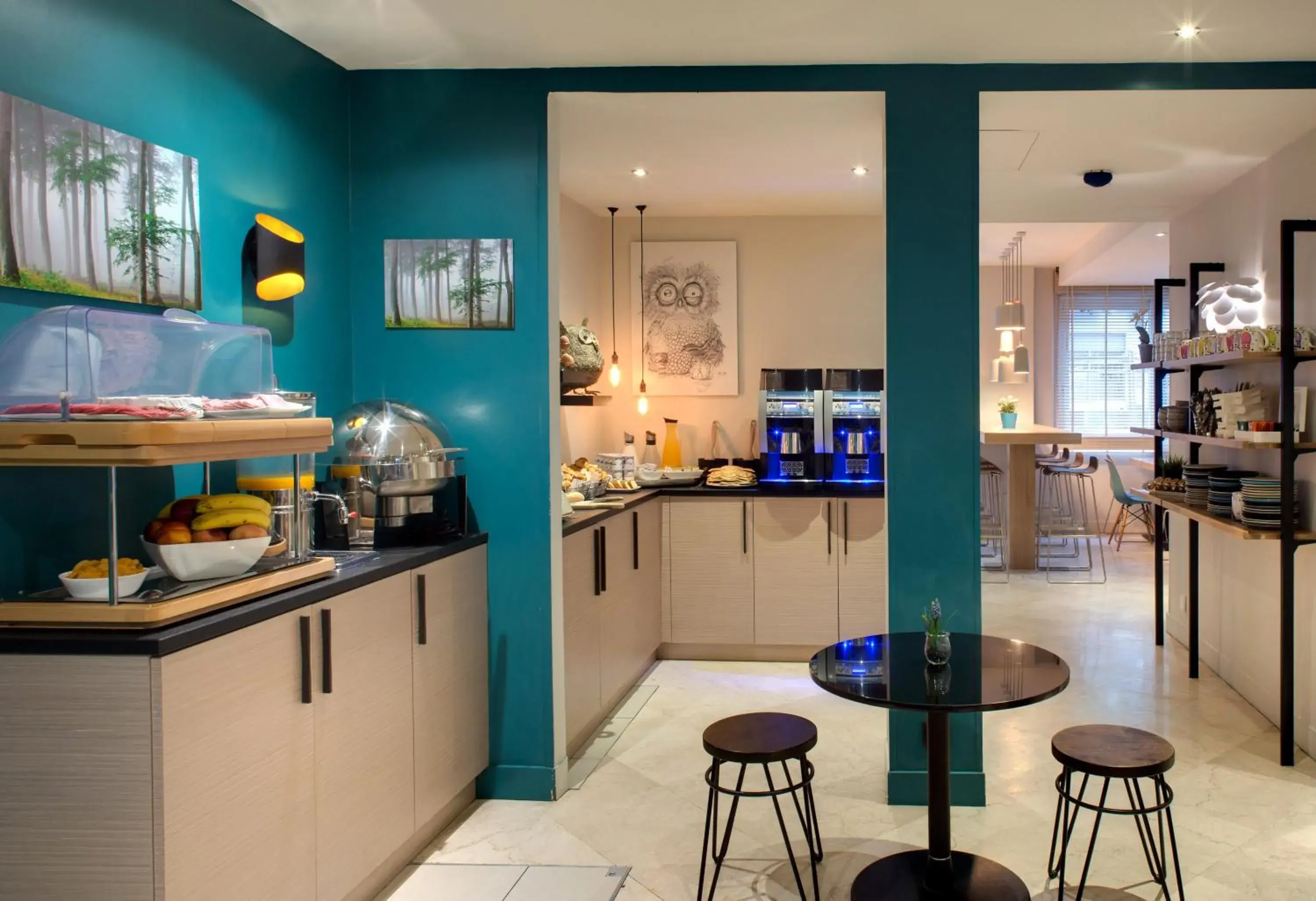 Buffet breakfast in Chouette Hotel Buffet breakfast in Chouette Hotel