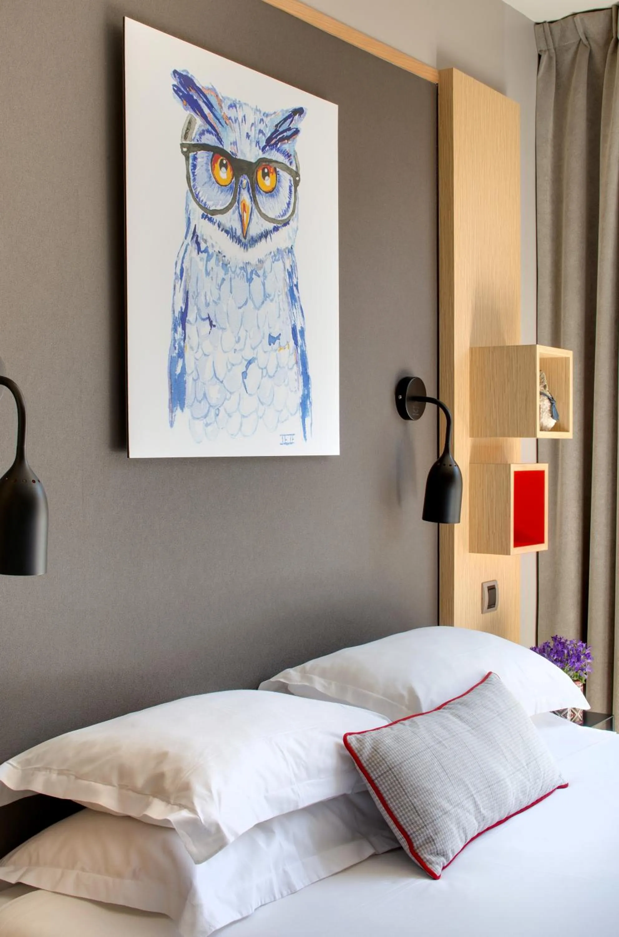 Bed in Chouette Hotel