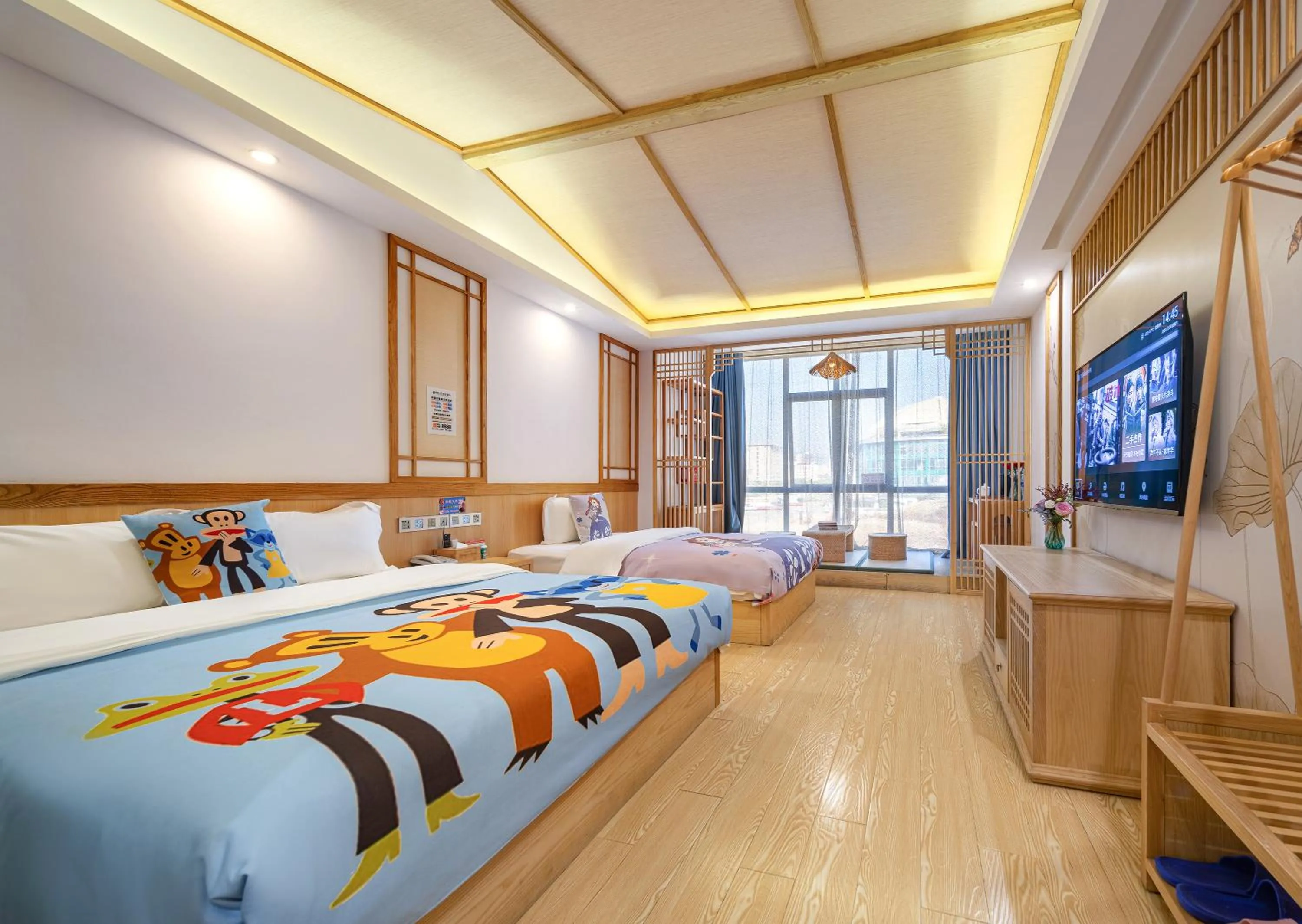 Deluxe Twin Room - single occupancy in Zhangjiajie DreamWay Hotel-Free airport-Zhangjiajie high-speed rail pick-up and drop-off service