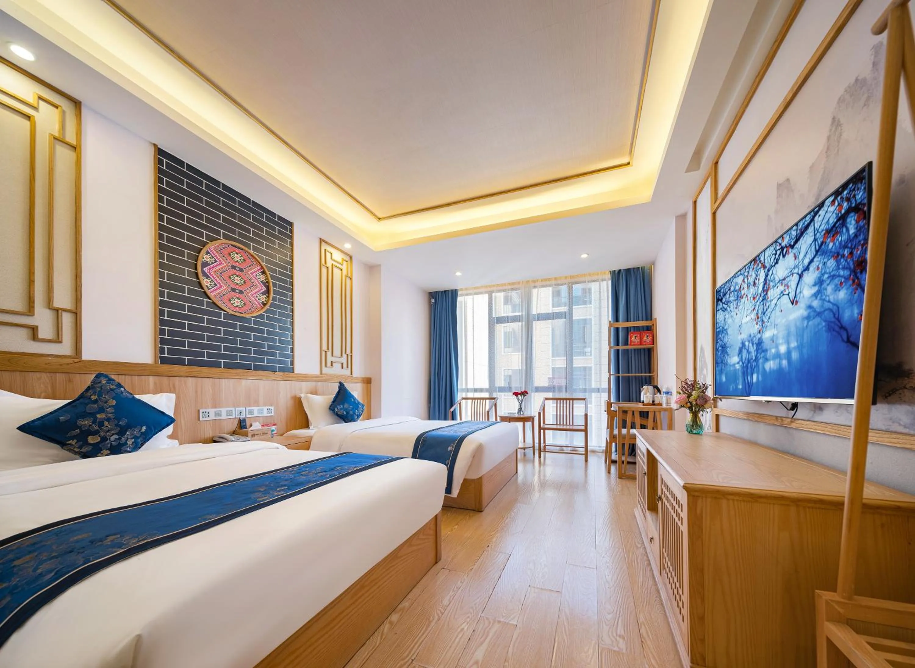 Superior Twin Room in Zhangjiajie DreamWay Hotel-Free airport-Zhangjiajie high-speed rail pick-up and drop-off service