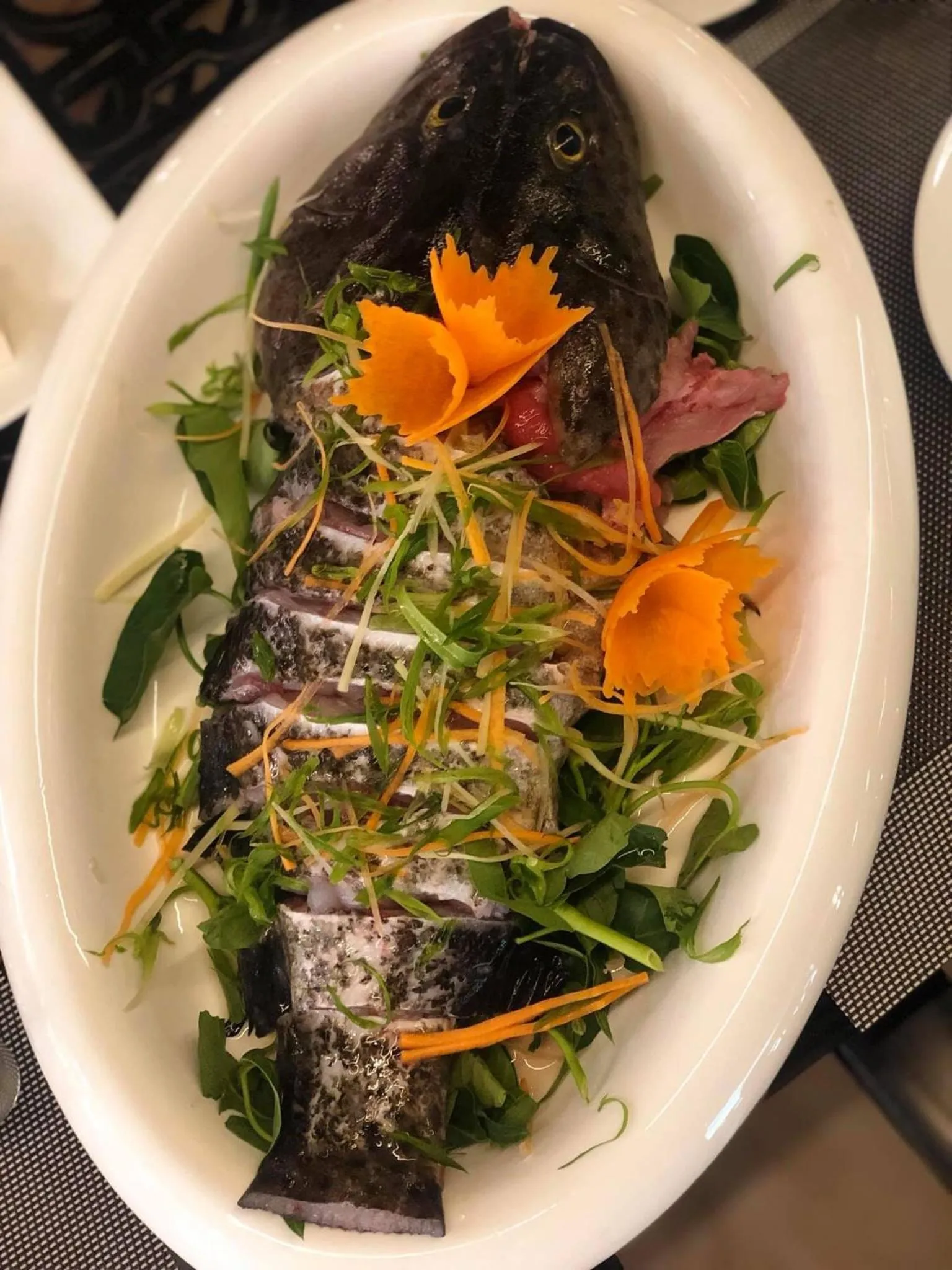 Food close-up in Vincent Halong Hotel