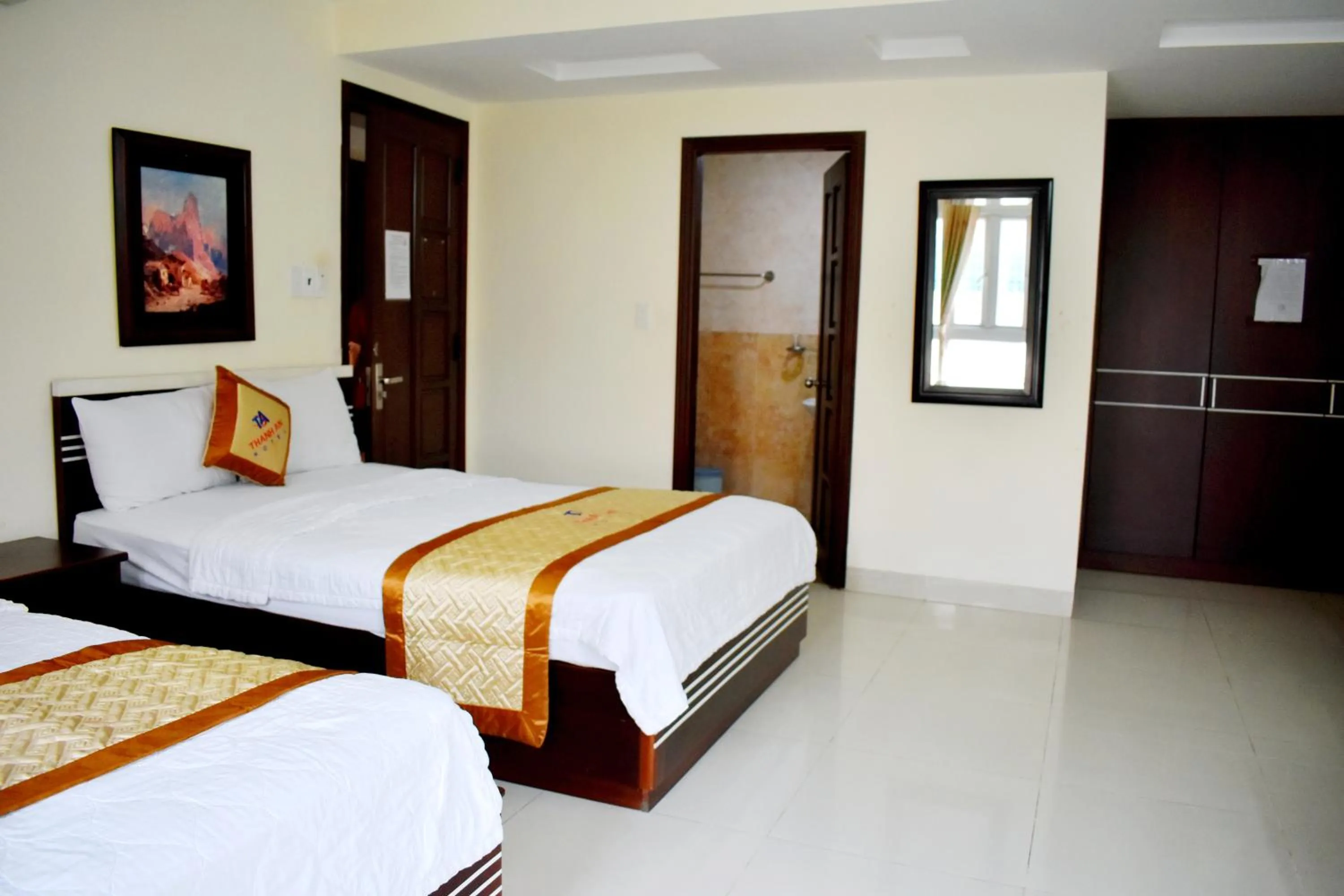 Bed in Thanh An Hotel