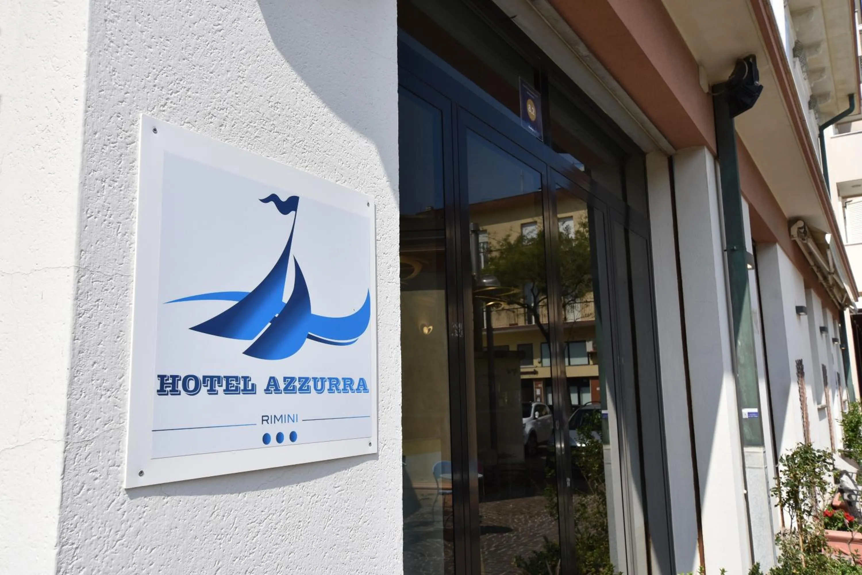 Property logo or sign in Hotel Azzurra