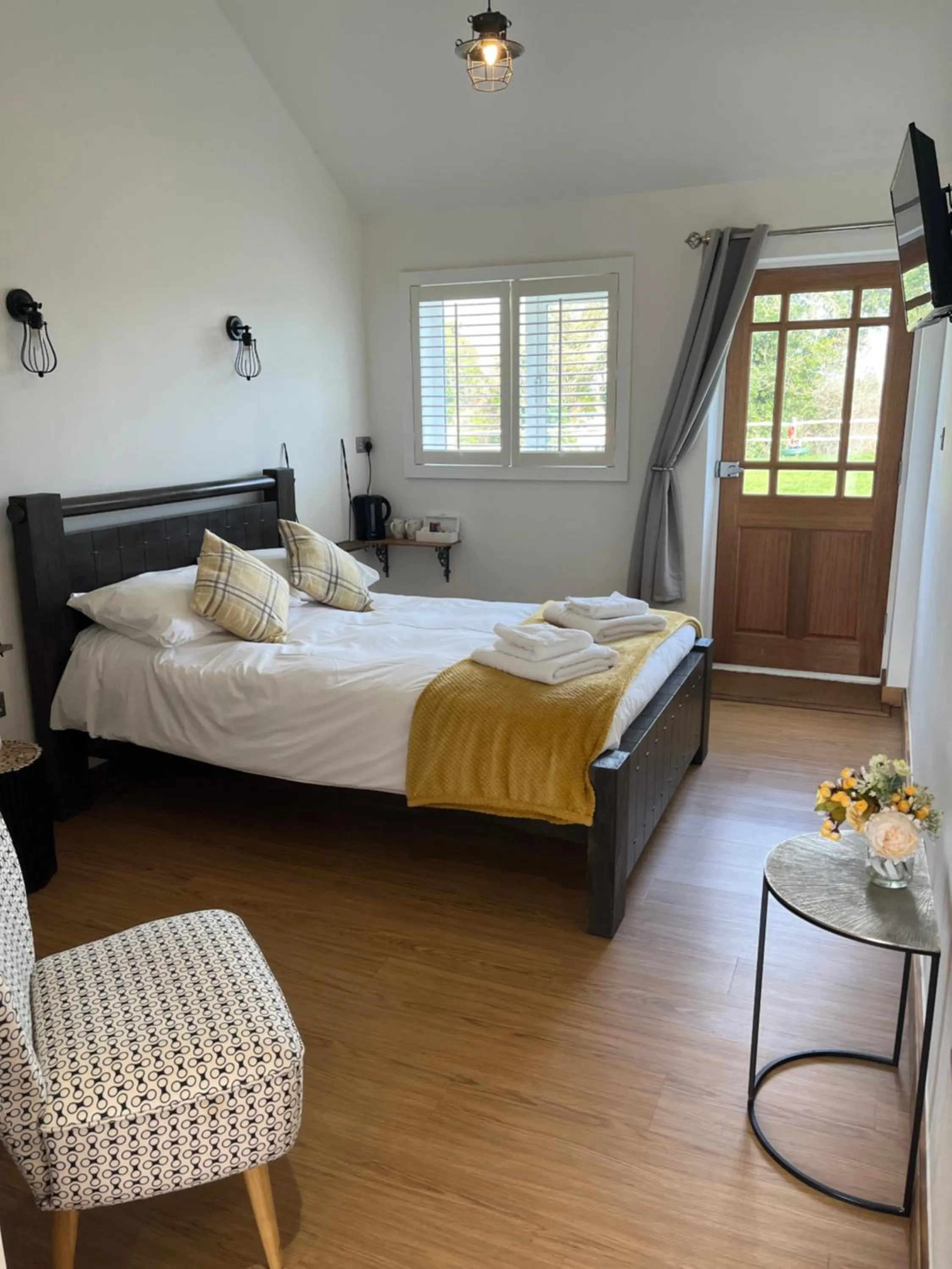 Bed in The Crown Lodges