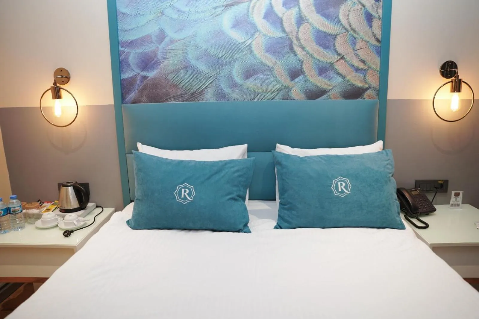 Bed in Royal Galata Hotel